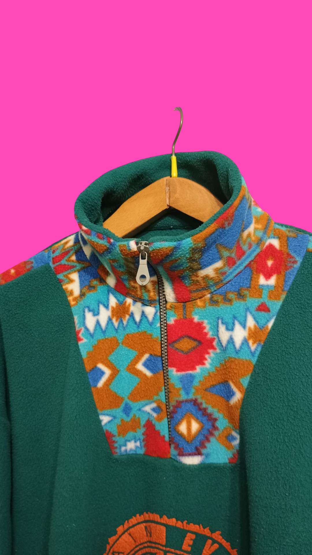 Vintage Multicolor Fantasy 90's Fleece Unisex Size L