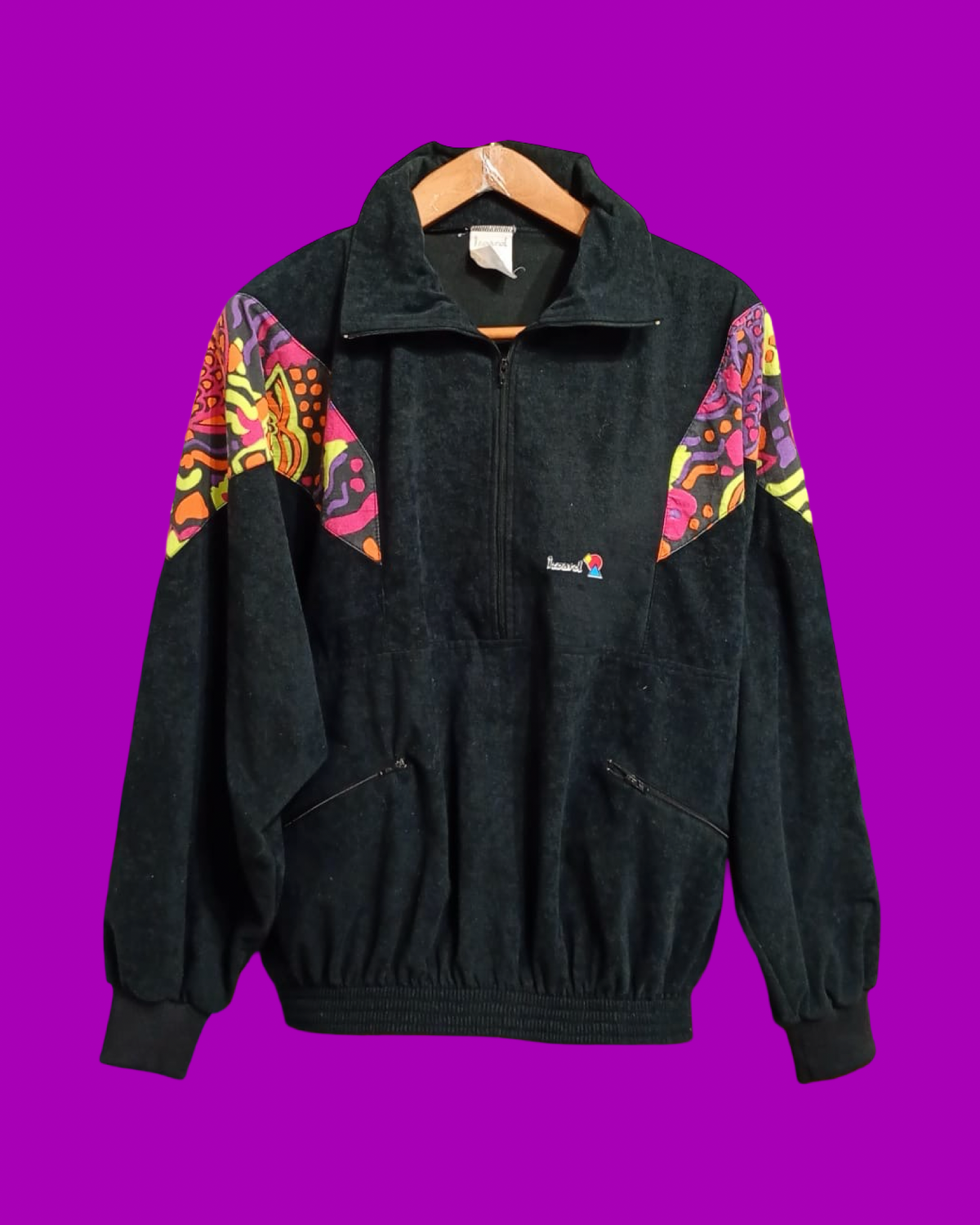 Vintage Multicolor Fantasy 90's Rare Fleece Woman Size L