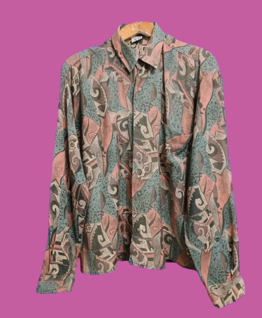 Vintage Multicolor Fantasy 90's Shirt Unisex Size M