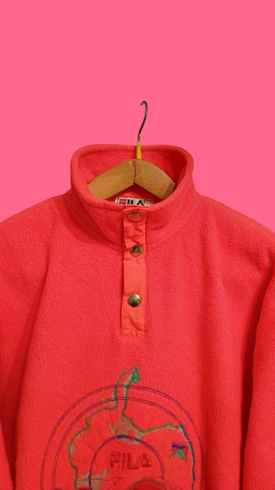 Vintage Multicolor Fantasy 90's Fila Fleece Unisex Size S