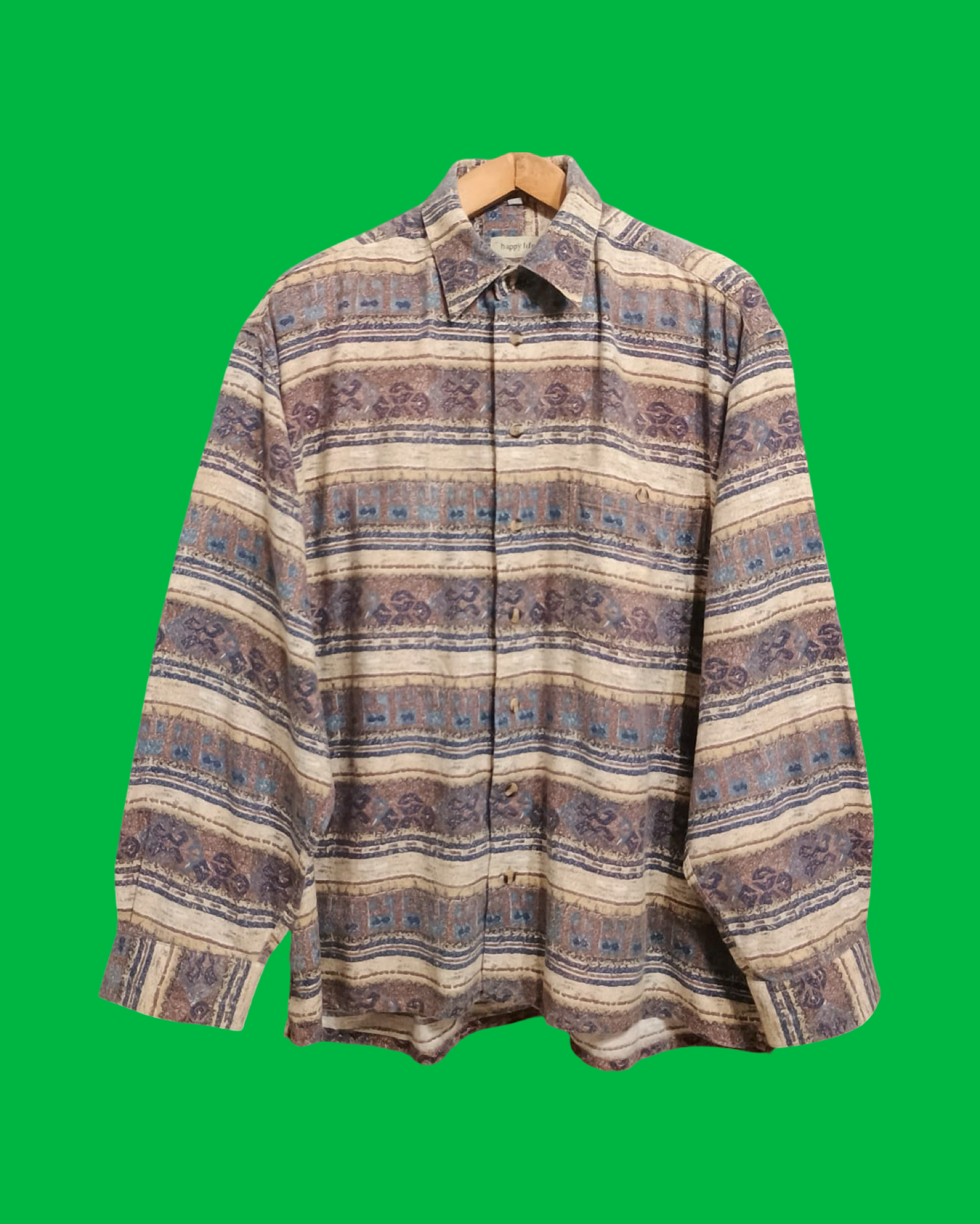 Vintage Multicolor Fantasy 90's Flannel Shirt Unisex Size XL