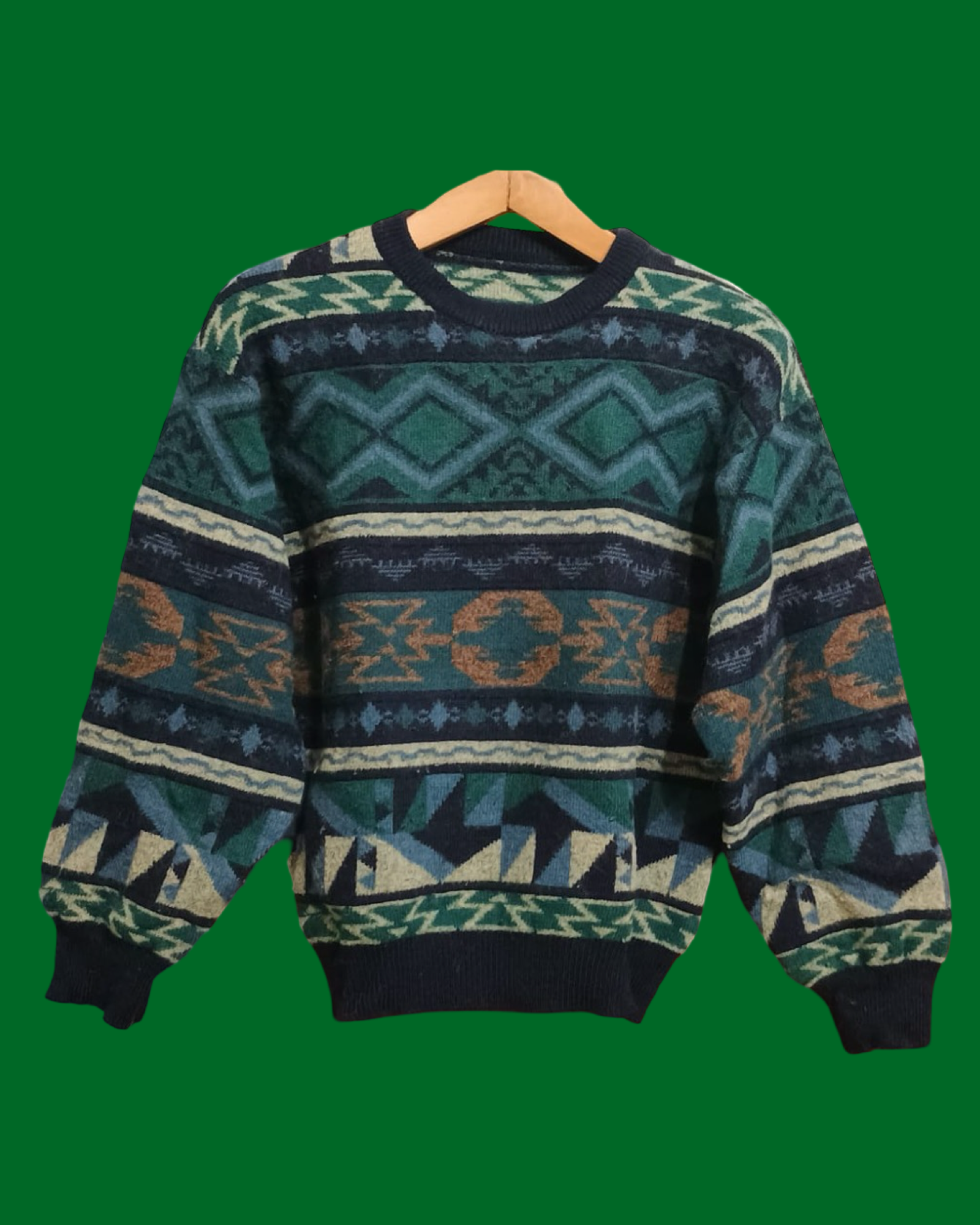 Vintage Multicolor Fantasy 90's Sweater Unisex Size S