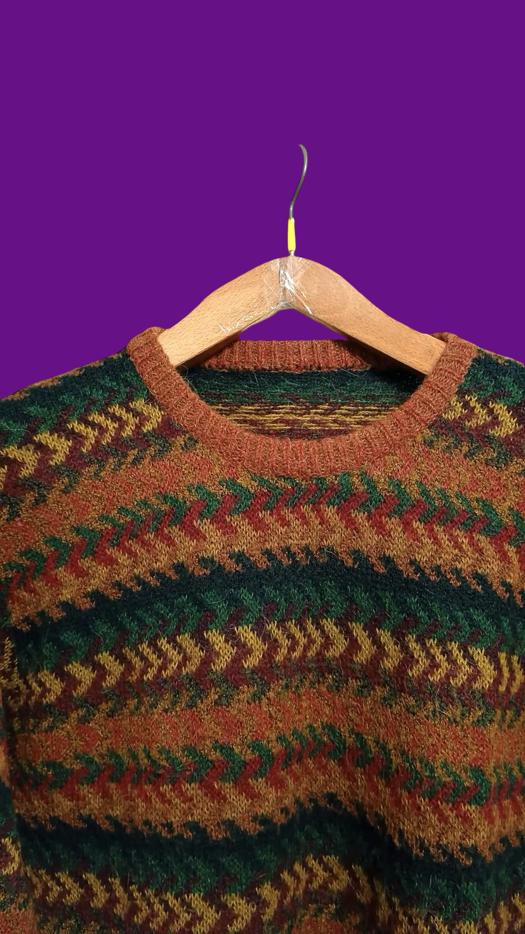 Vintage Multicolor Fantasy 90's Rare Sweater Unisex Size M