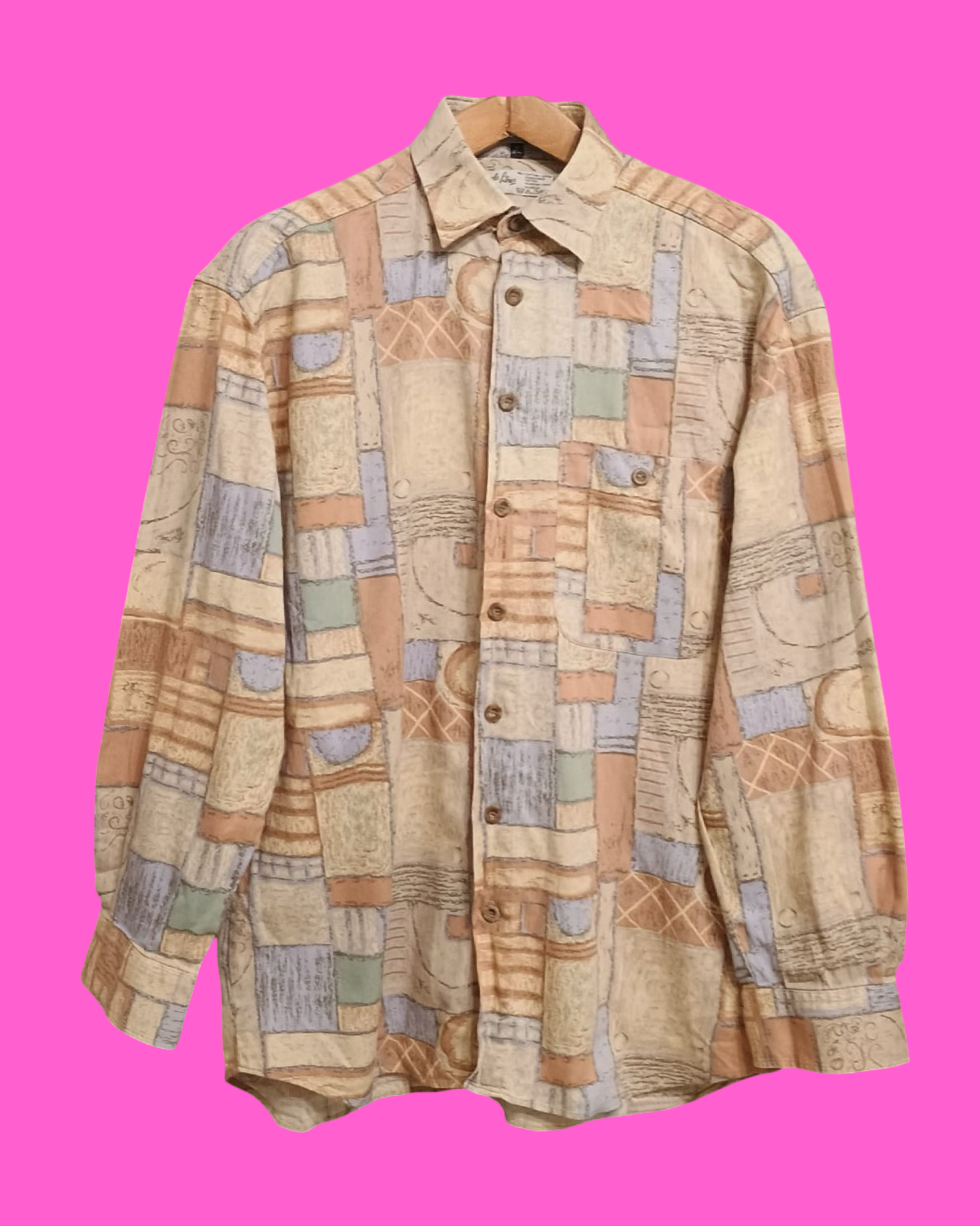 Vintage Multicolor Fantasy 90's Spring Shirt Unisex Size XL