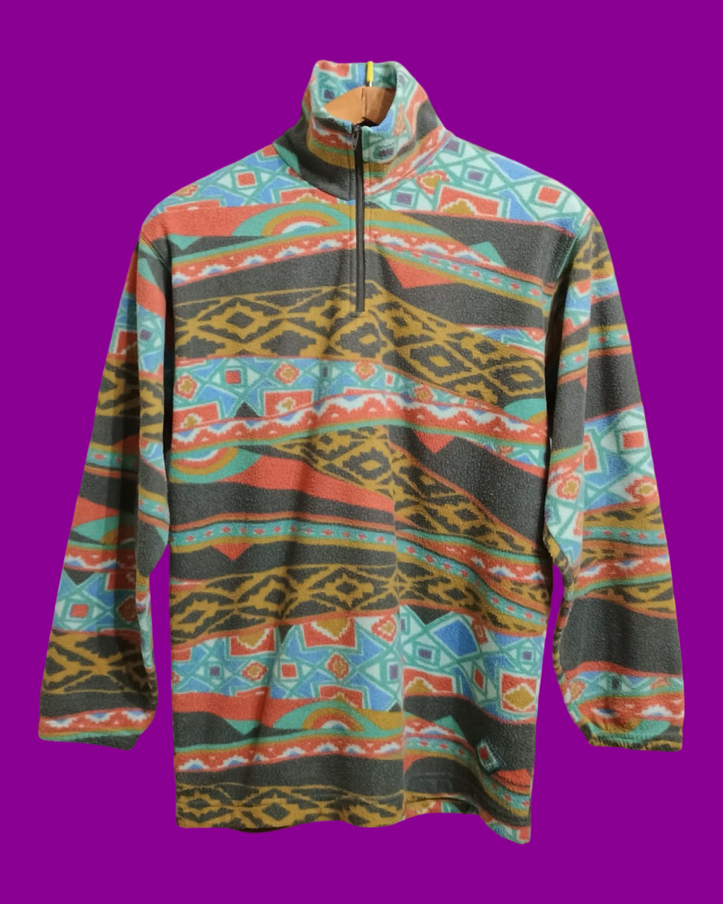 Vintage Multicolor Fantasy 90's Fleece Unisex Size S