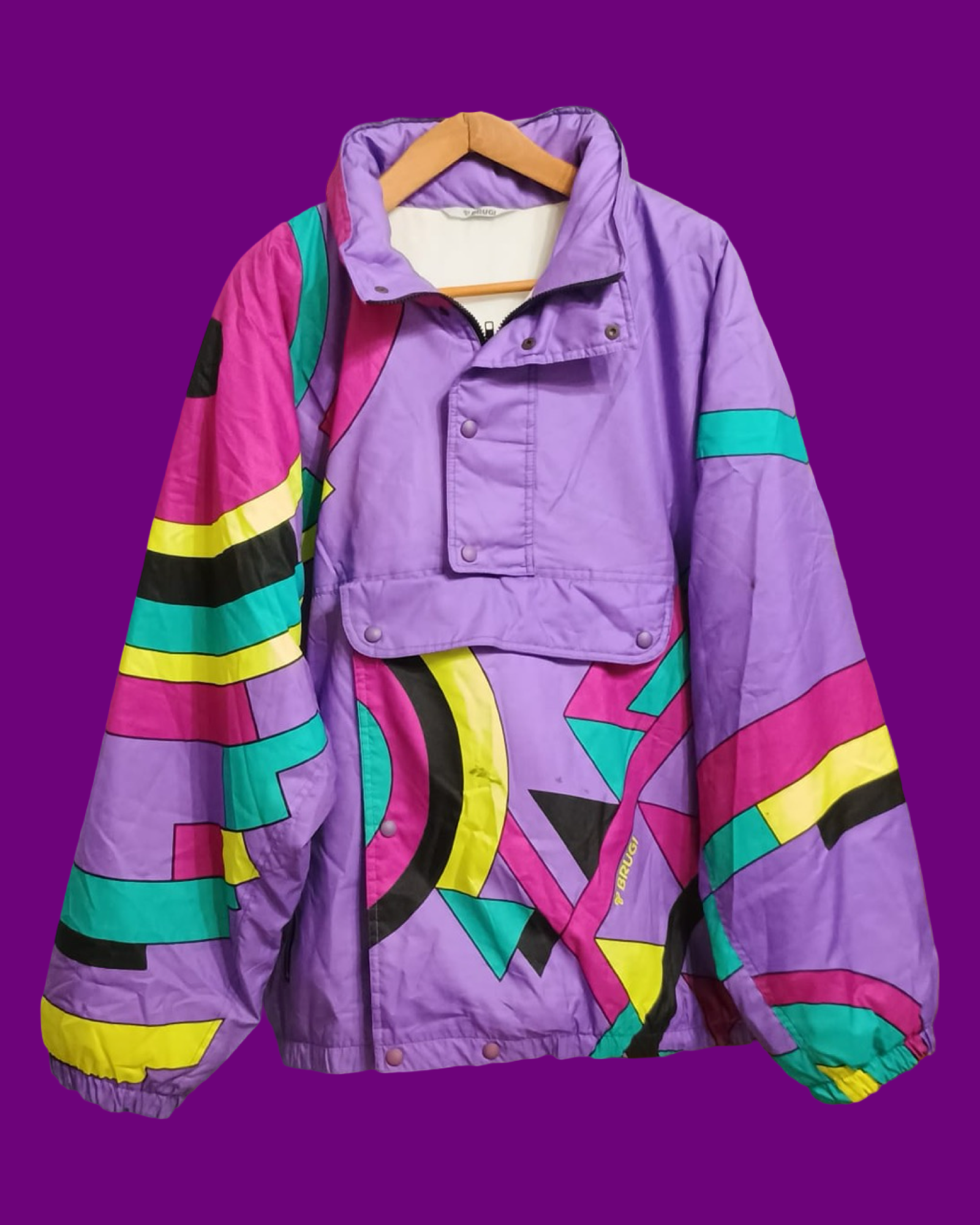 Vintage Multicolor Fantasy 90's Snow Jacket Unisex Size XL