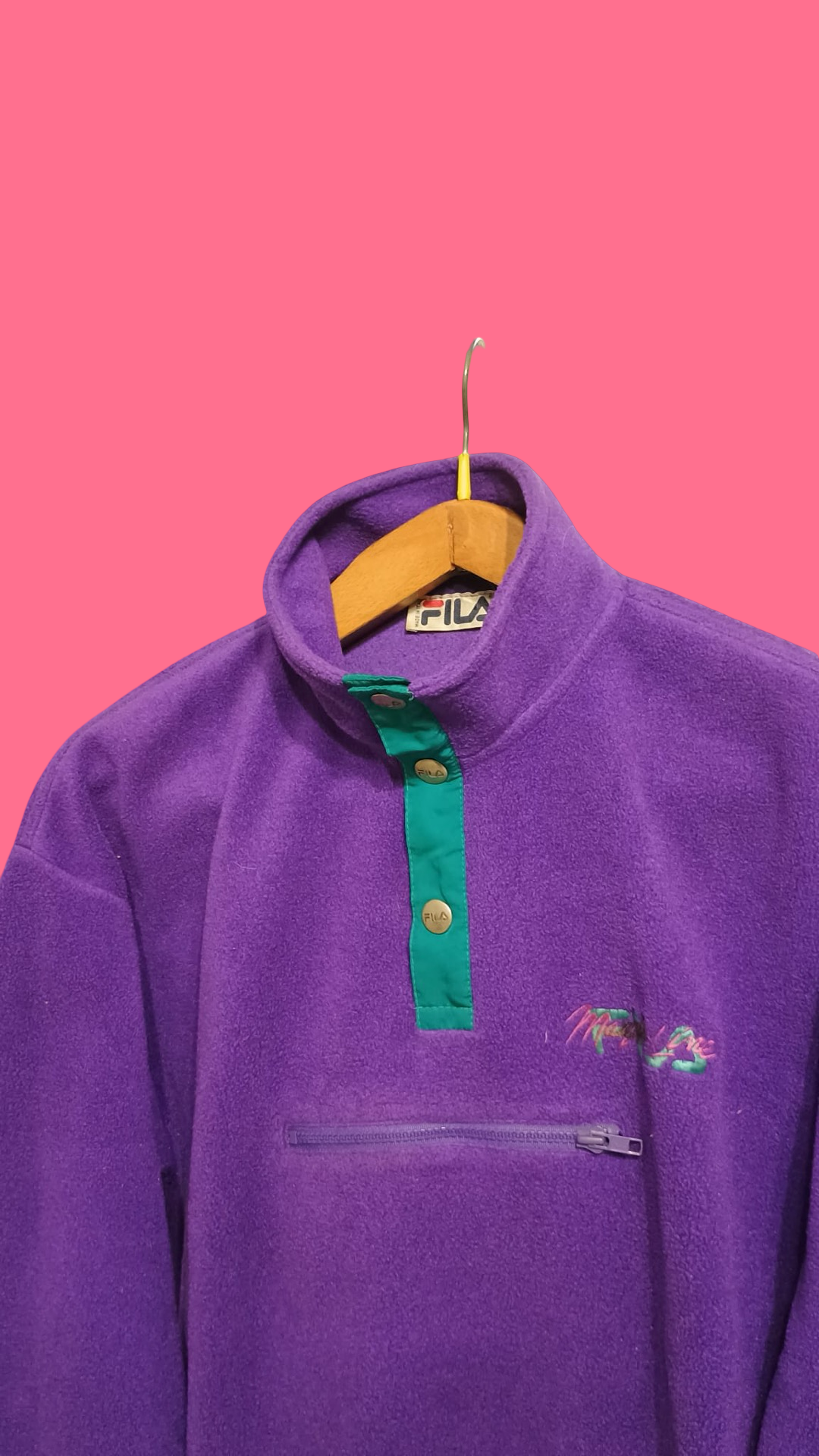 Vintage Multicolor Fantasy 90's Fila Sweatshirt Unisex Size M