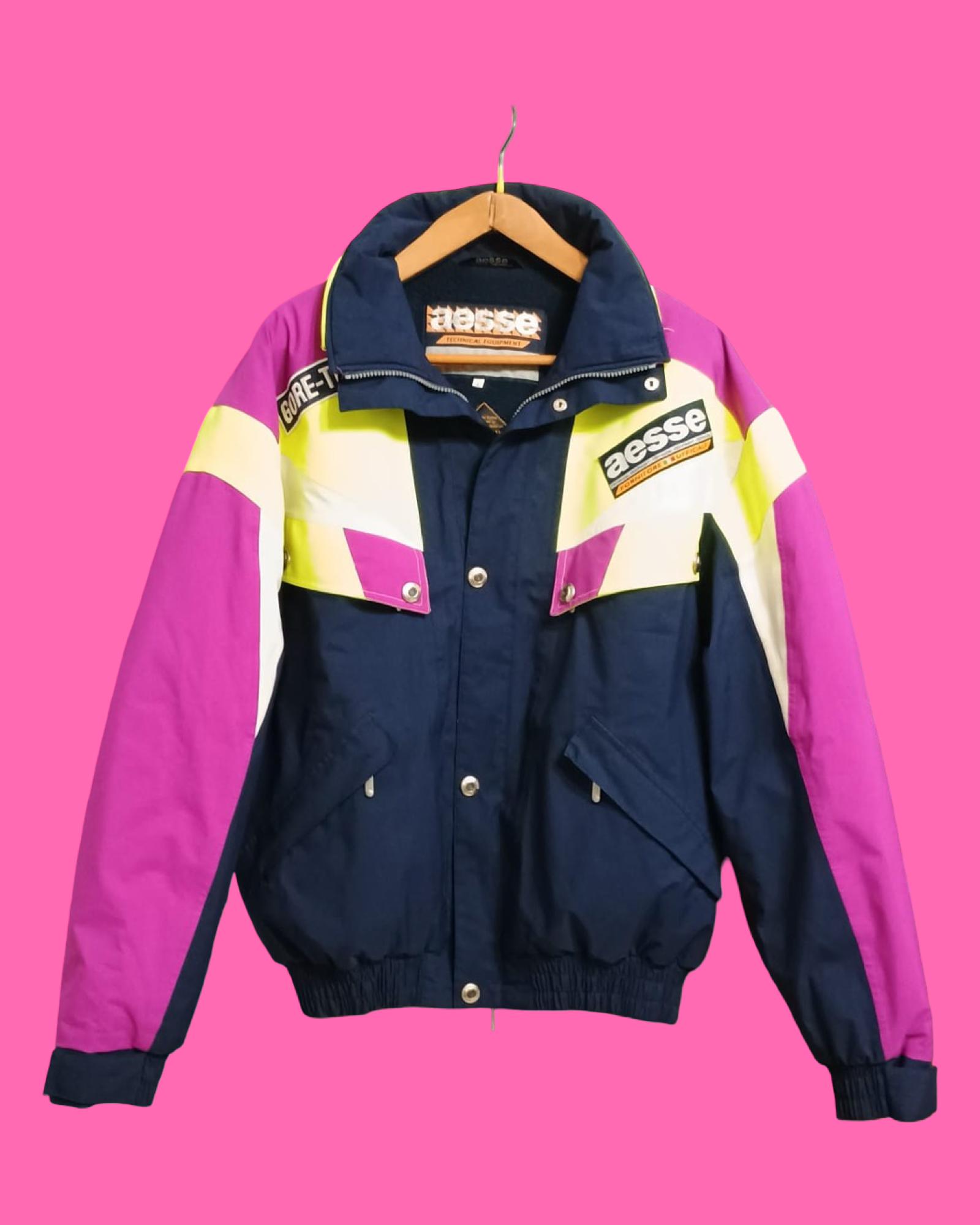 Vintage Multicolor Fantasy 90's Aesse Snow Jacket Unisex Size L