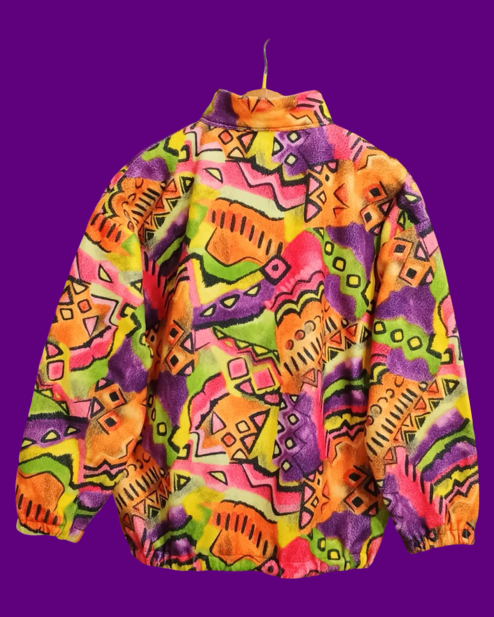 Vintage Multicolor Fantasy 90's Fleece Unisex Size M