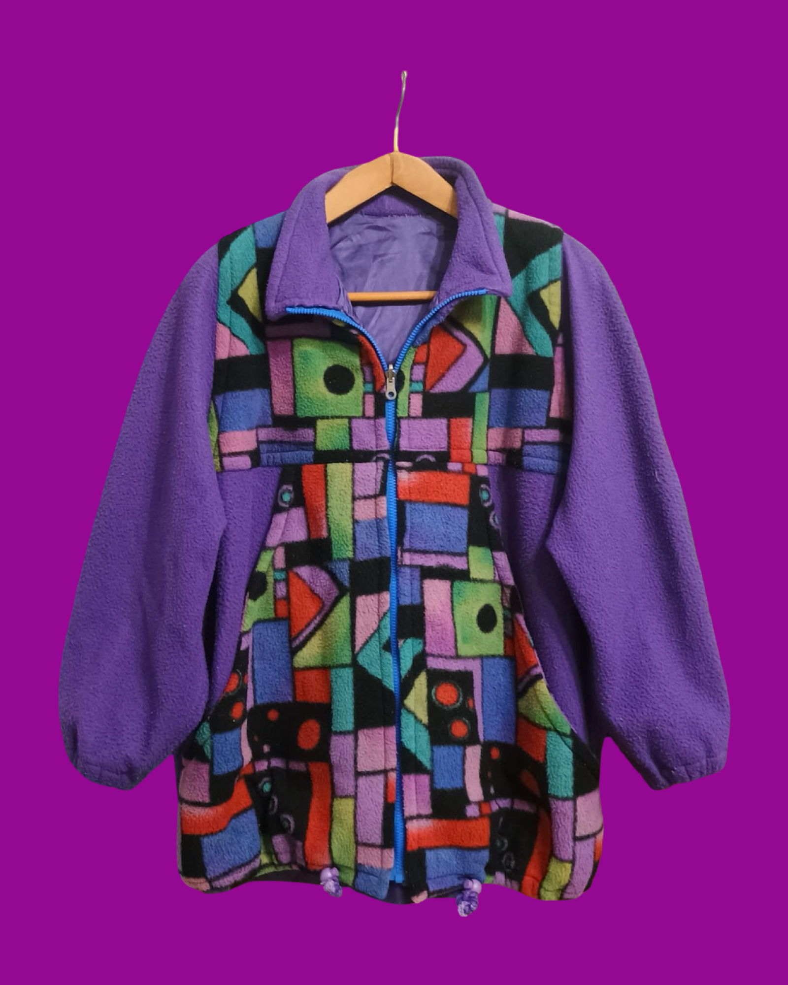 Vintage Multicolor Fantasy 90's Fleece Unisex Size XL