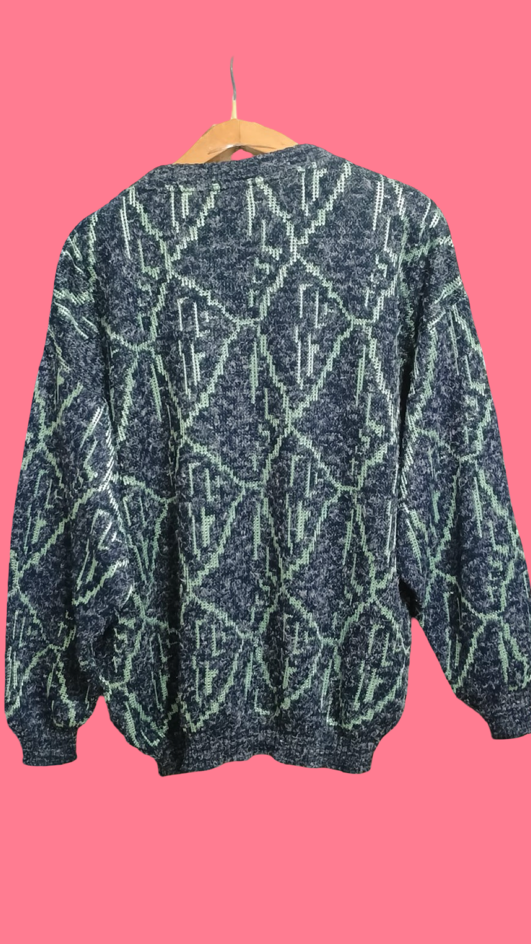 Vintage Multicolor Fantasy 90's Sweater Unisex Size L