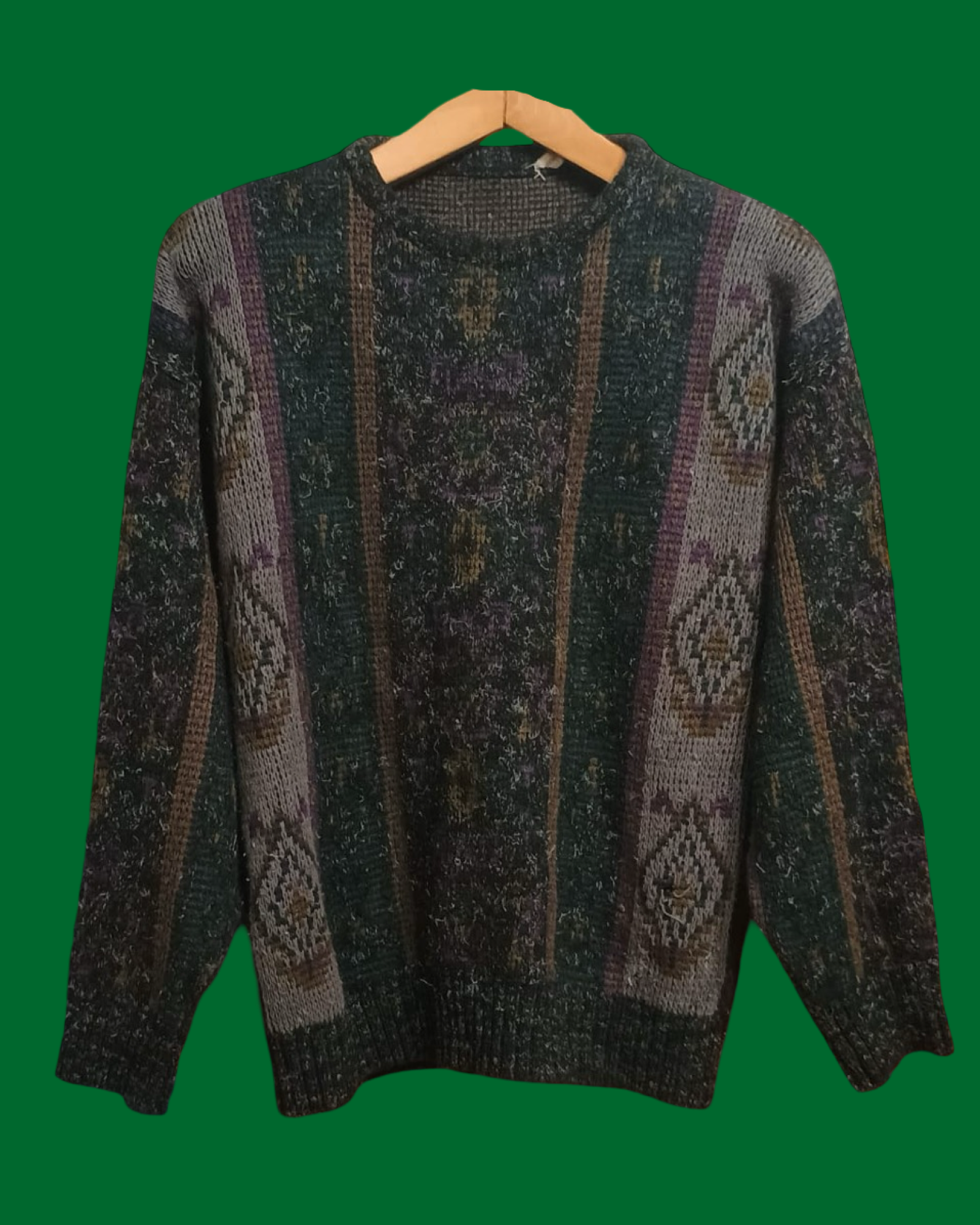 Vintage Multicolor Fantasy 90's Sweater Unisex Size S