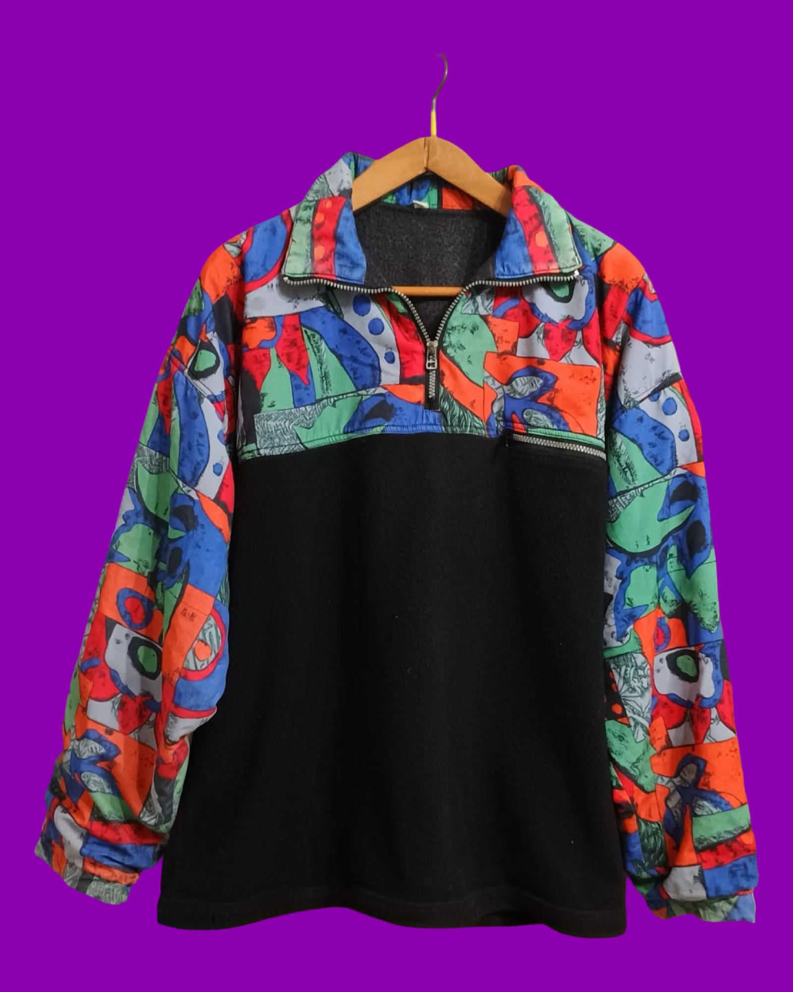 Vintage Multicolor Fantasy 90's Fleece Unisex Size XL