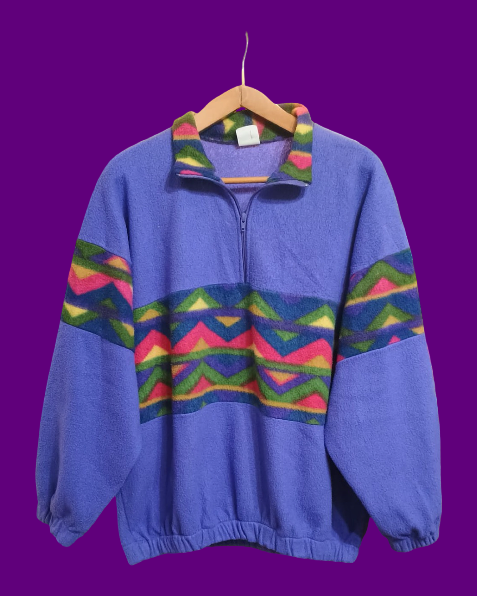 Vintage Multicolor Fantasy 90's Fleece Unisex Size L