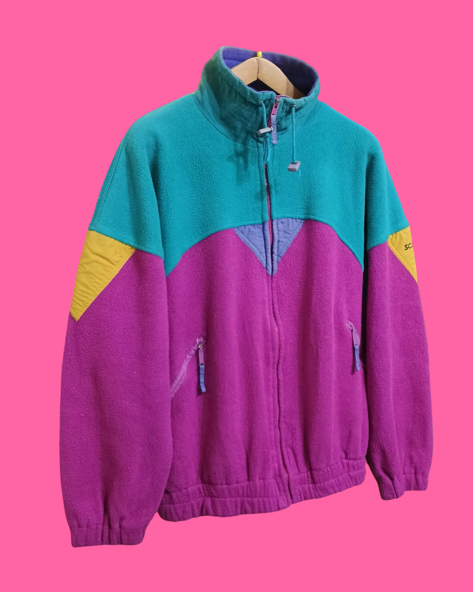 Vintage Multicolor Fantasy 90's Fleece Unisex Size L