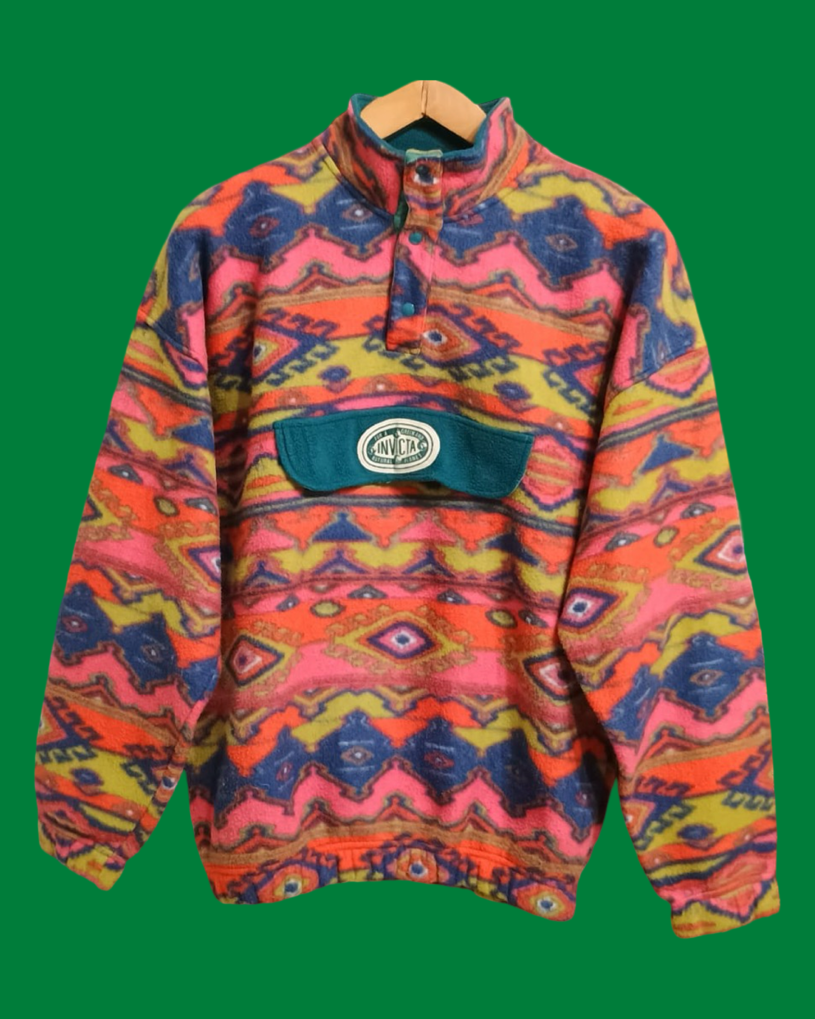 Vintage Multicolor Fantasy 90's Fleece Unisex Size M