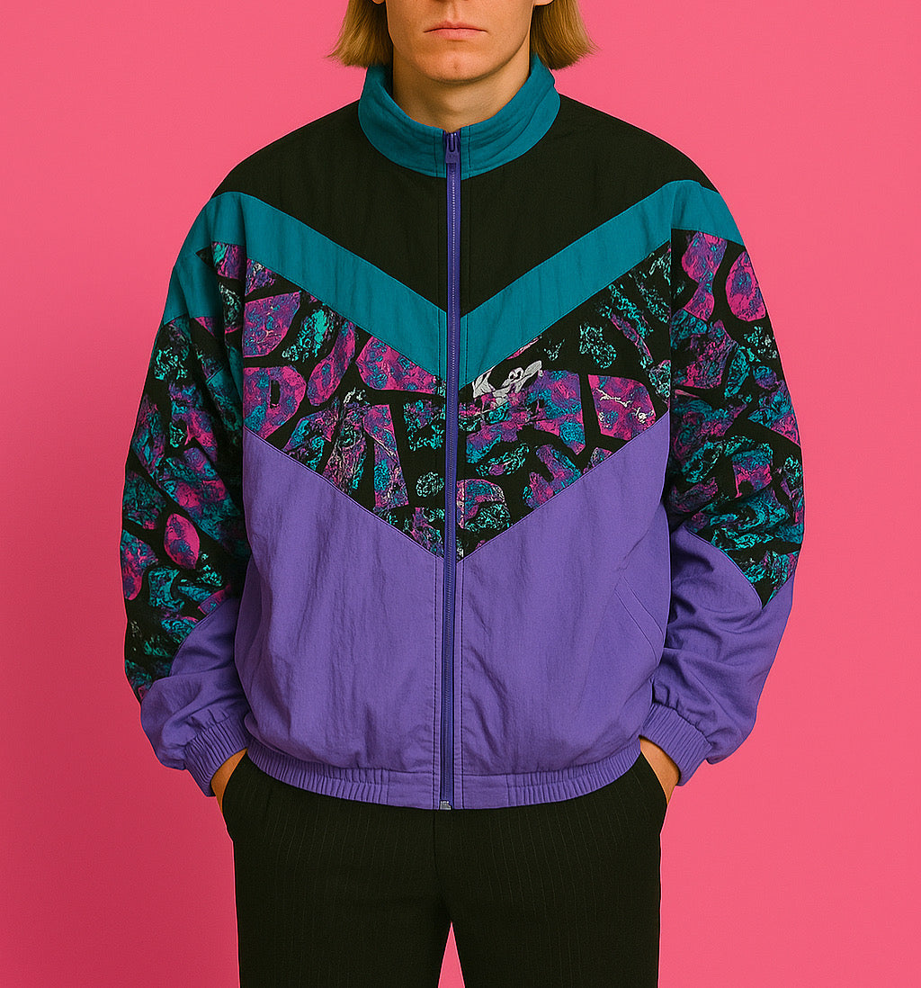 Sweatshirt Vintage Multicolor Fantasy 90's Unisex Size XL