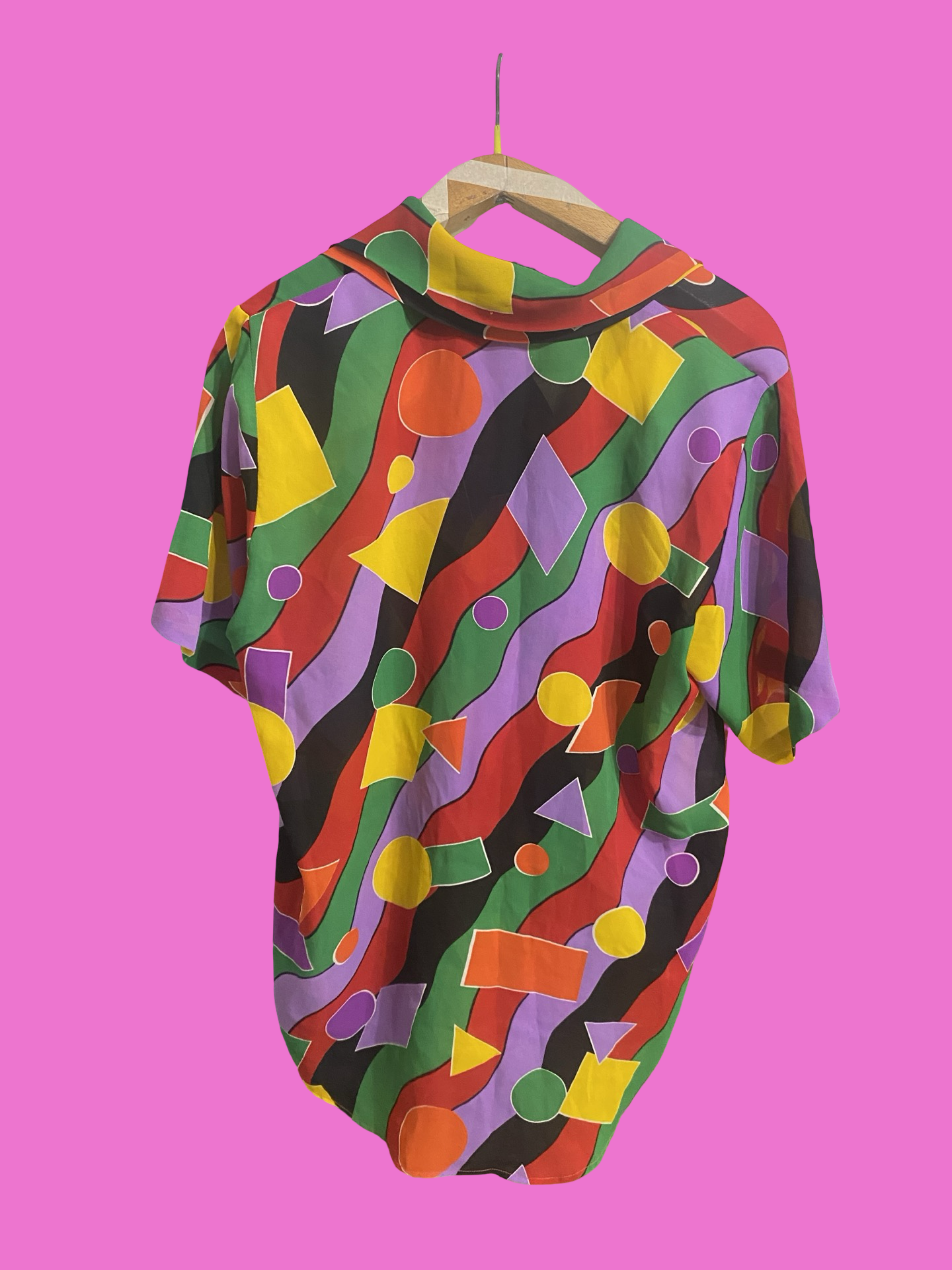 Vintage Multicolor Fantasy 90's Shirt Woman Size L