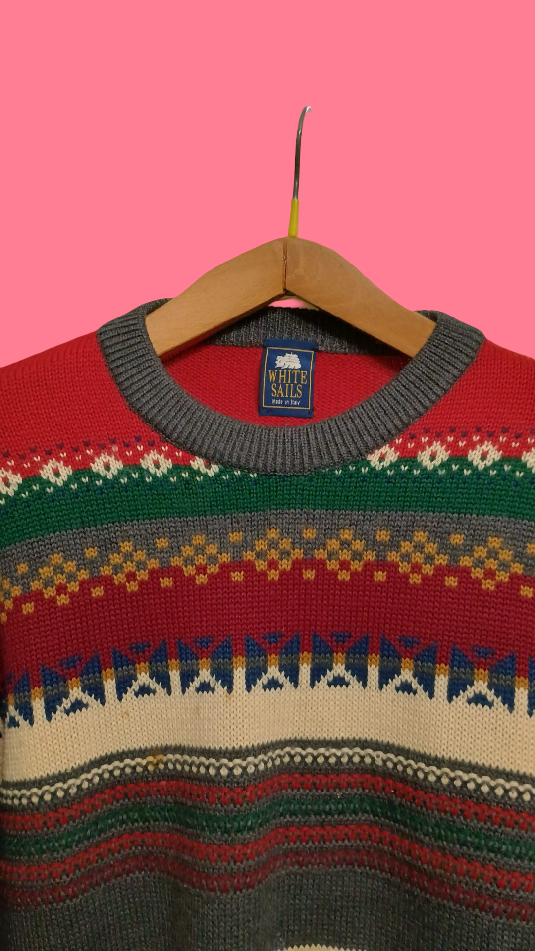 Vintage Multicolor Fantasy 90's Sweater Unisex Size L