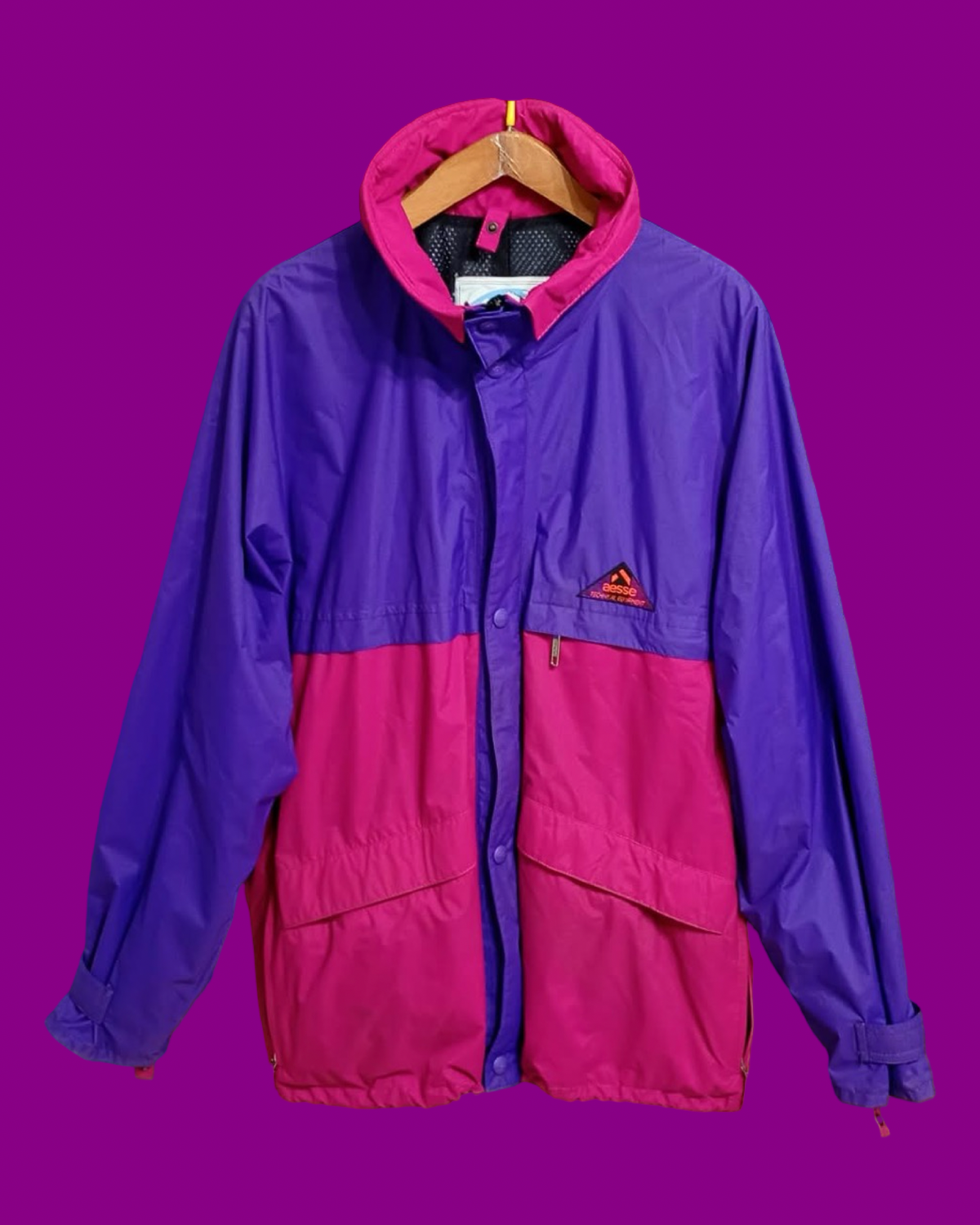 Vintage Multicolor Fantasy 90's Aesse Windbreaker Unisex Size L