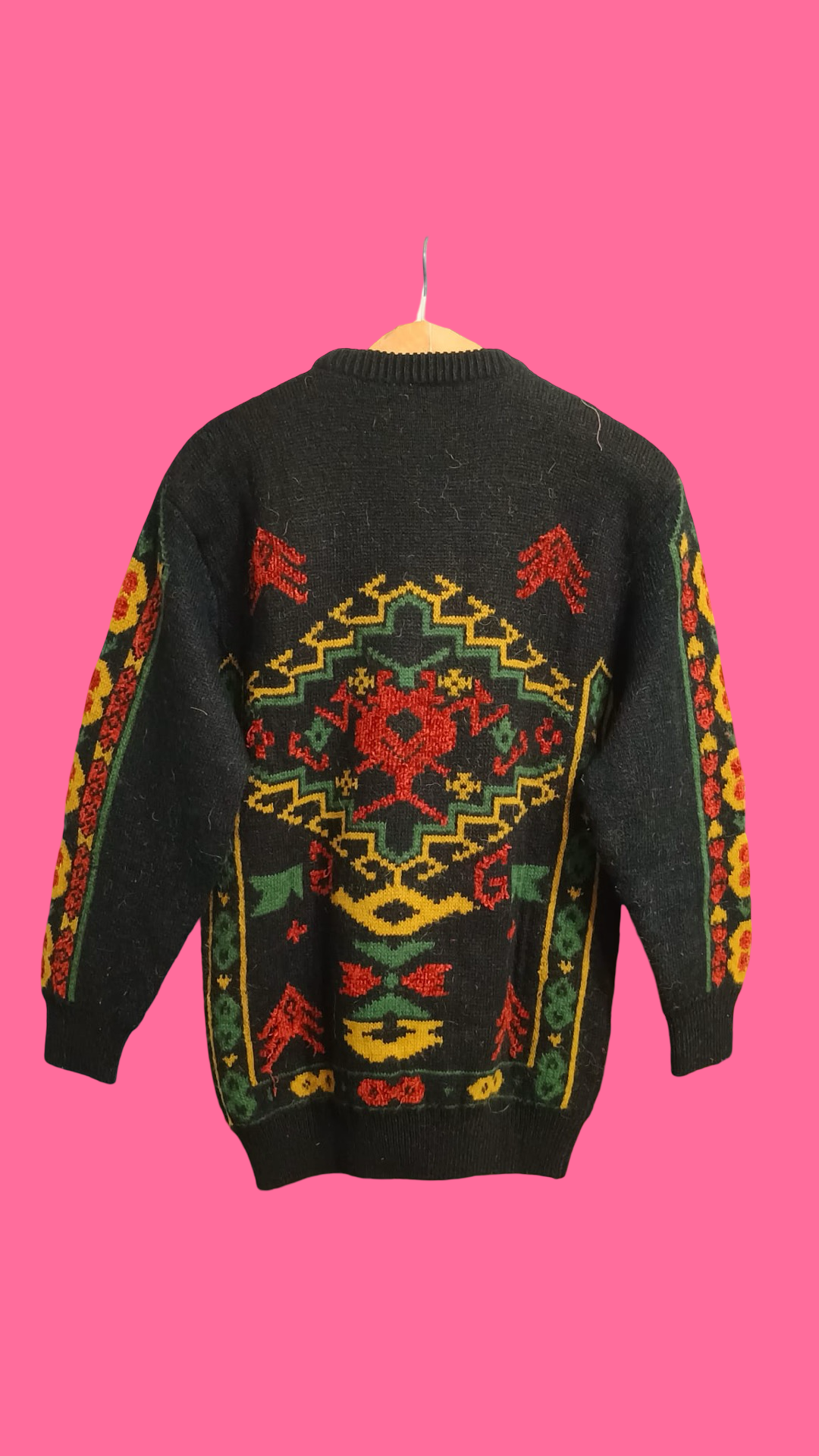 Vintage Multicolor Fantasy 90's Sweater Unisex Size M