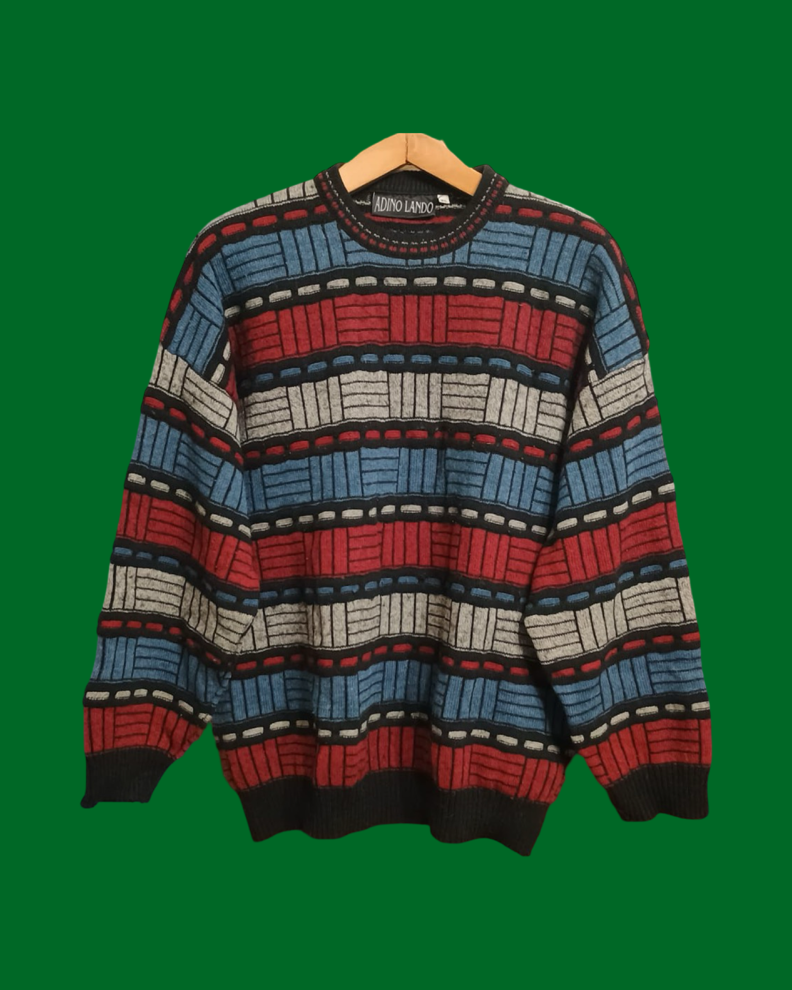 Vintage Multicolor Fantasy 90's Sweater Unisex Size XL
