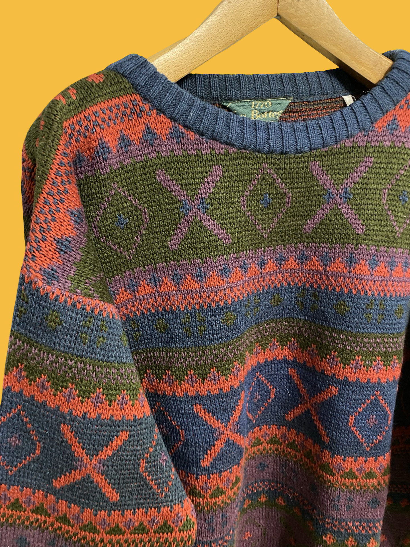 Vintage Multicolor Fantasy 90's Sweater Unisex Size L