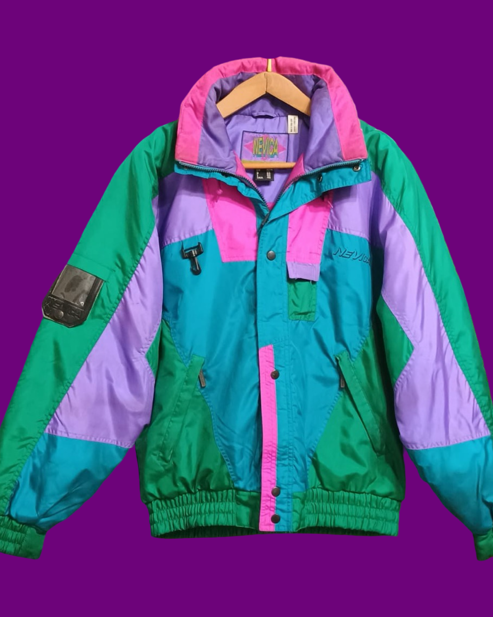 Vintage Multicolor Fantasy 90's Snow Jacket Unisex Size L