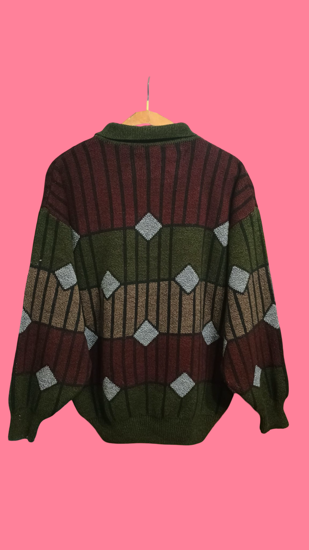 Vintage Multicolor Fantasy 90's Sweater Unisex Size L