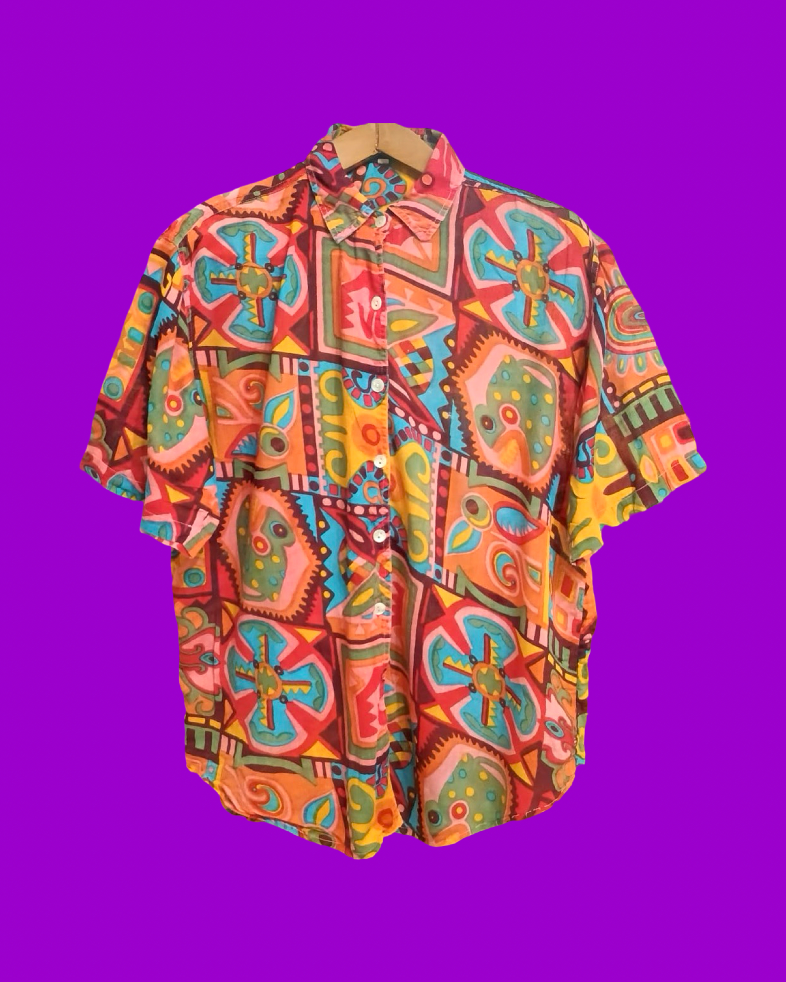 Vintage Multicolor Fantasy 90's Shirt Unisex Size M