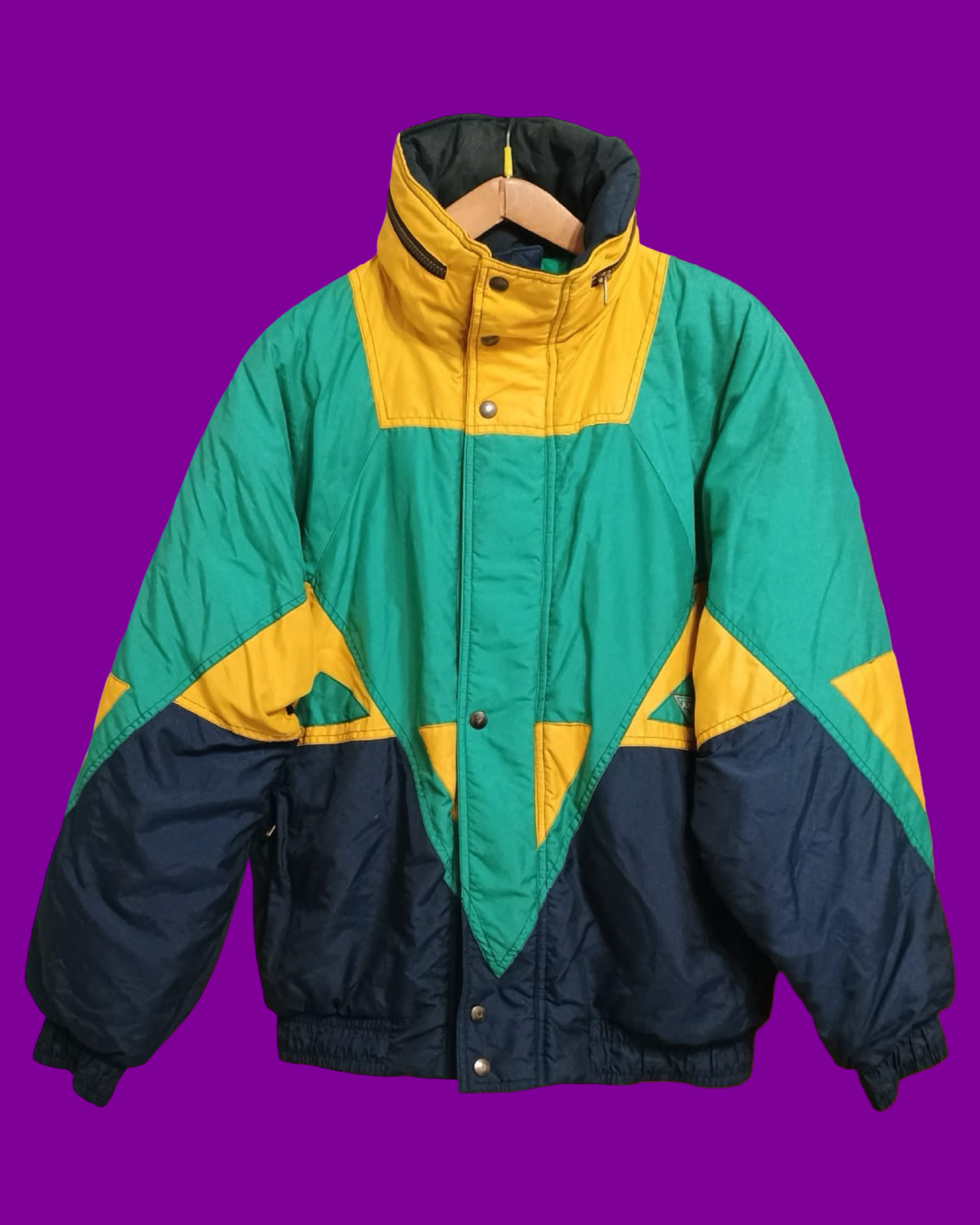 Vintage Multicolor Fantasy 90's Snow Jacket Unisex Size M