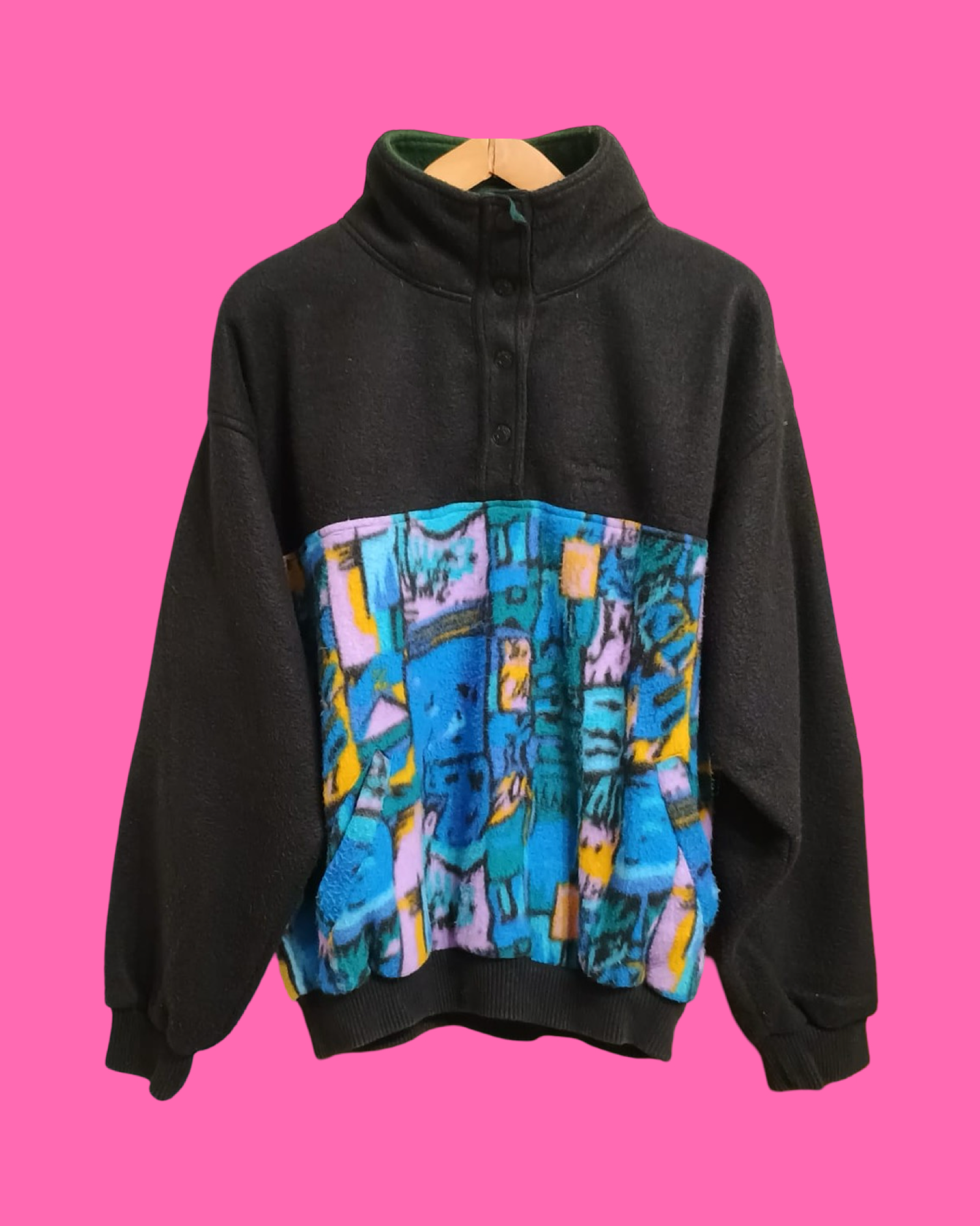Vintage Multicolor Fantasy 90's Fleece Unisex Size L