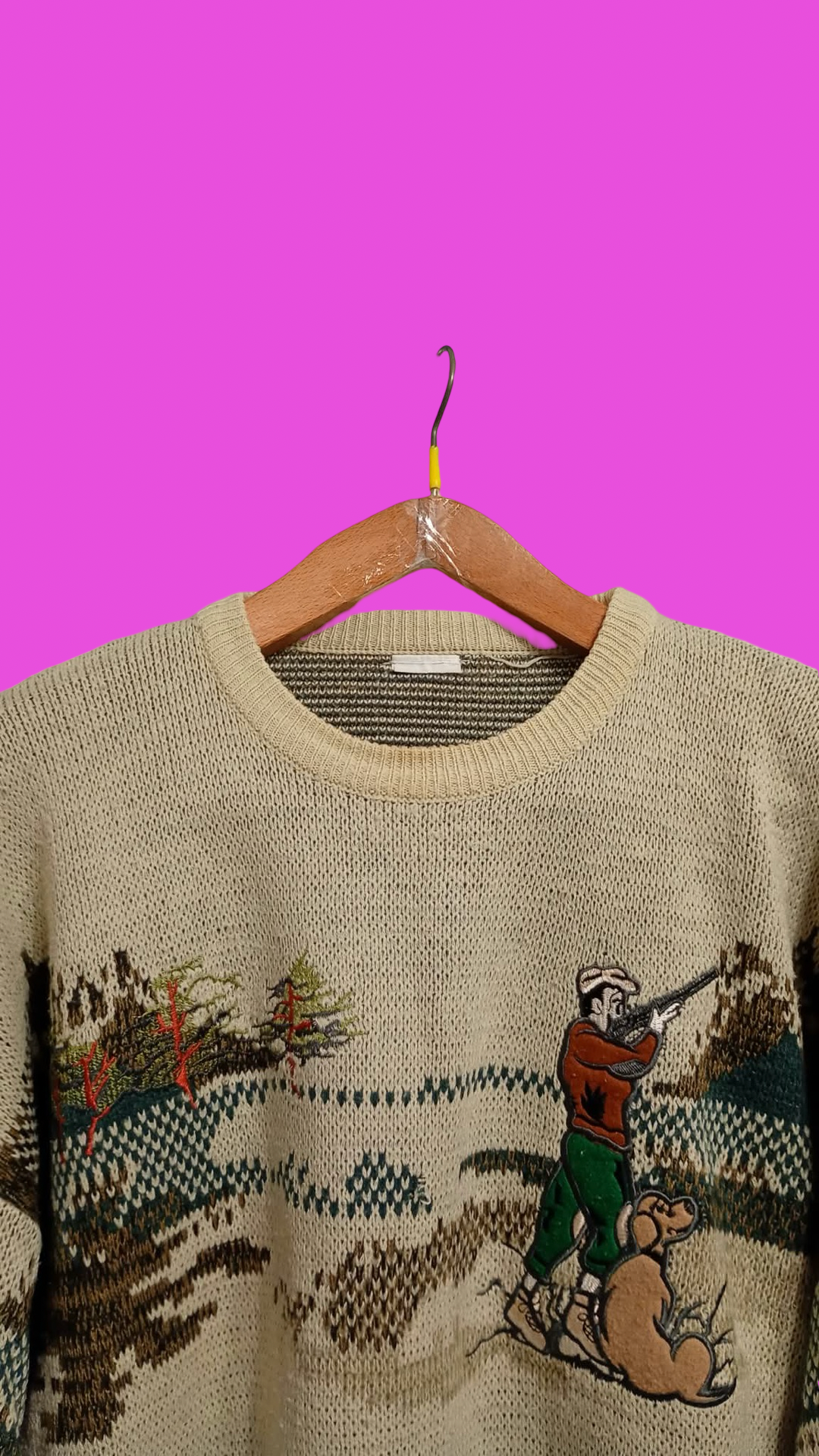 Vintage Multicolor Fantasy 90's Rare Sweater Unisex Size L