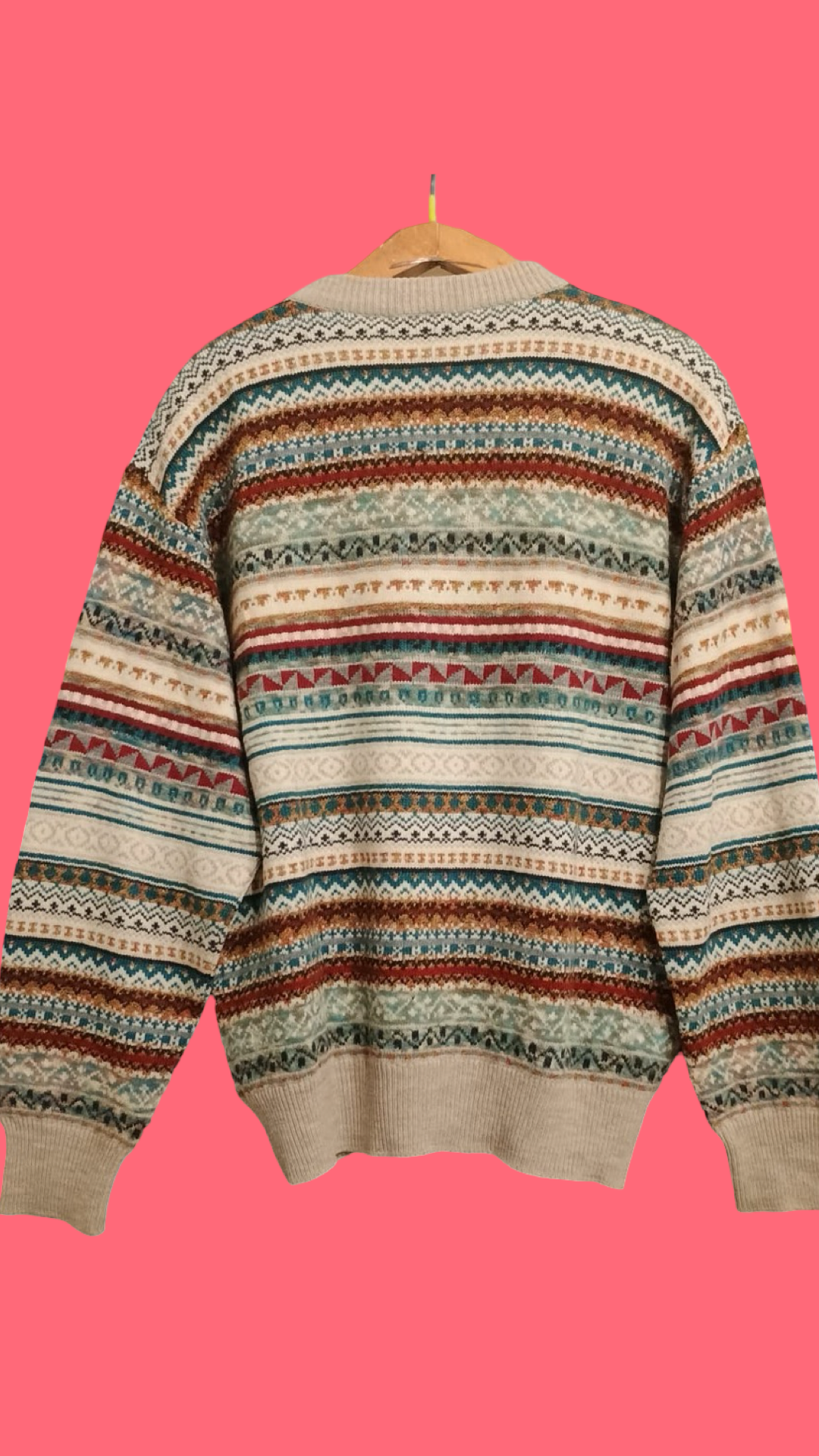 Vintage Multicolor Fantasy 90's Sweater Unisex Size M