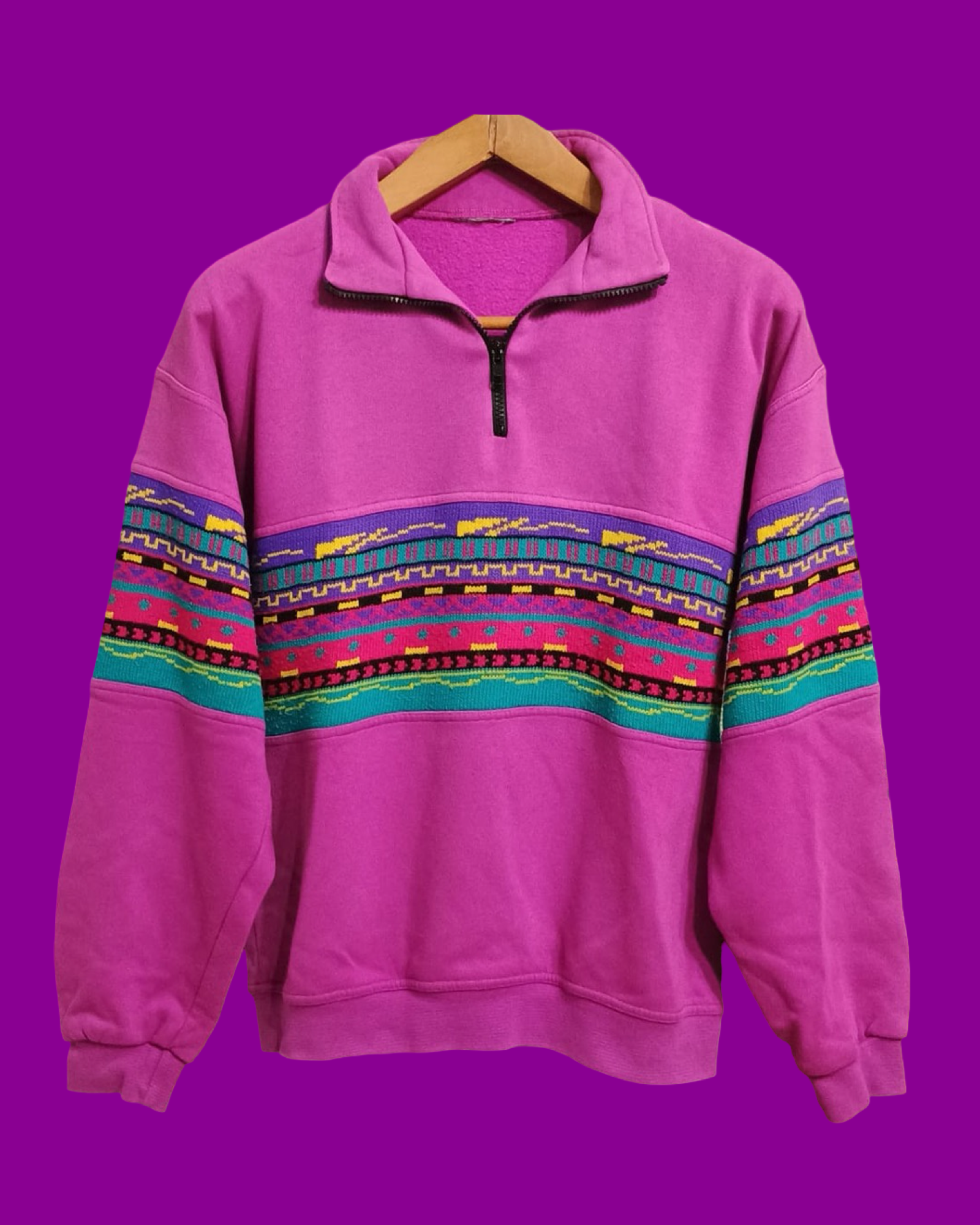 Vintage Multicolor Fantasy 90's Sweatshirt Unisex Size M
