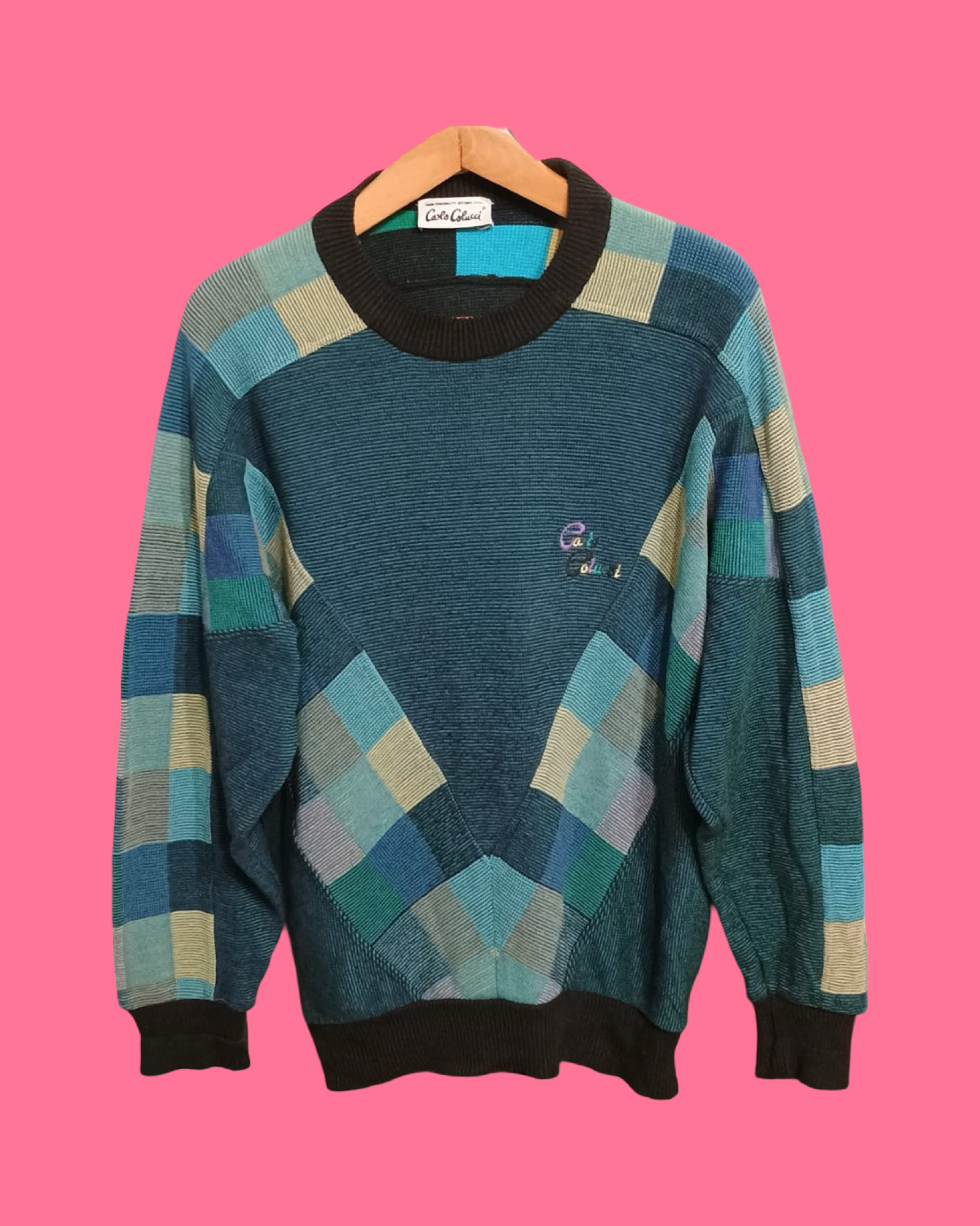 Vintage Multicolor Fantasy 90's Sweater Unisex Size L