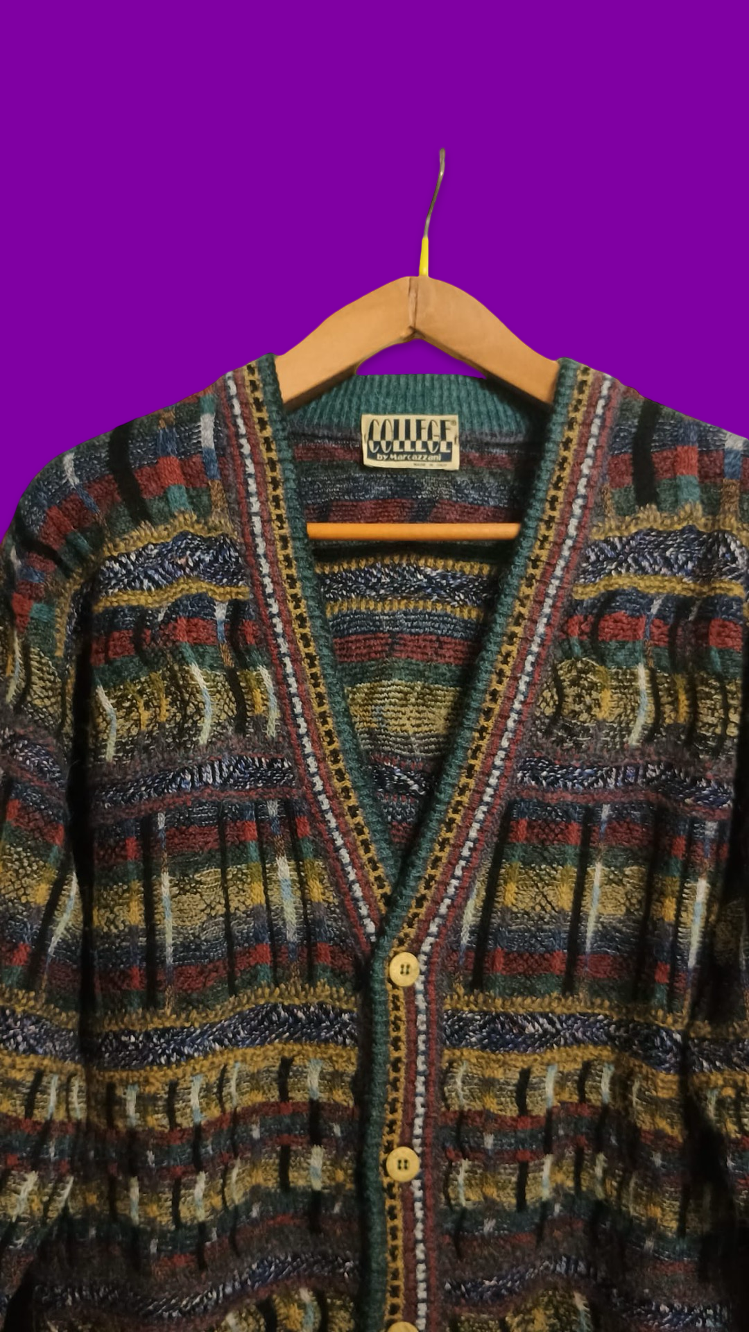 Vintage Multicolor Fantasy 90's Sweater Unisex Size M