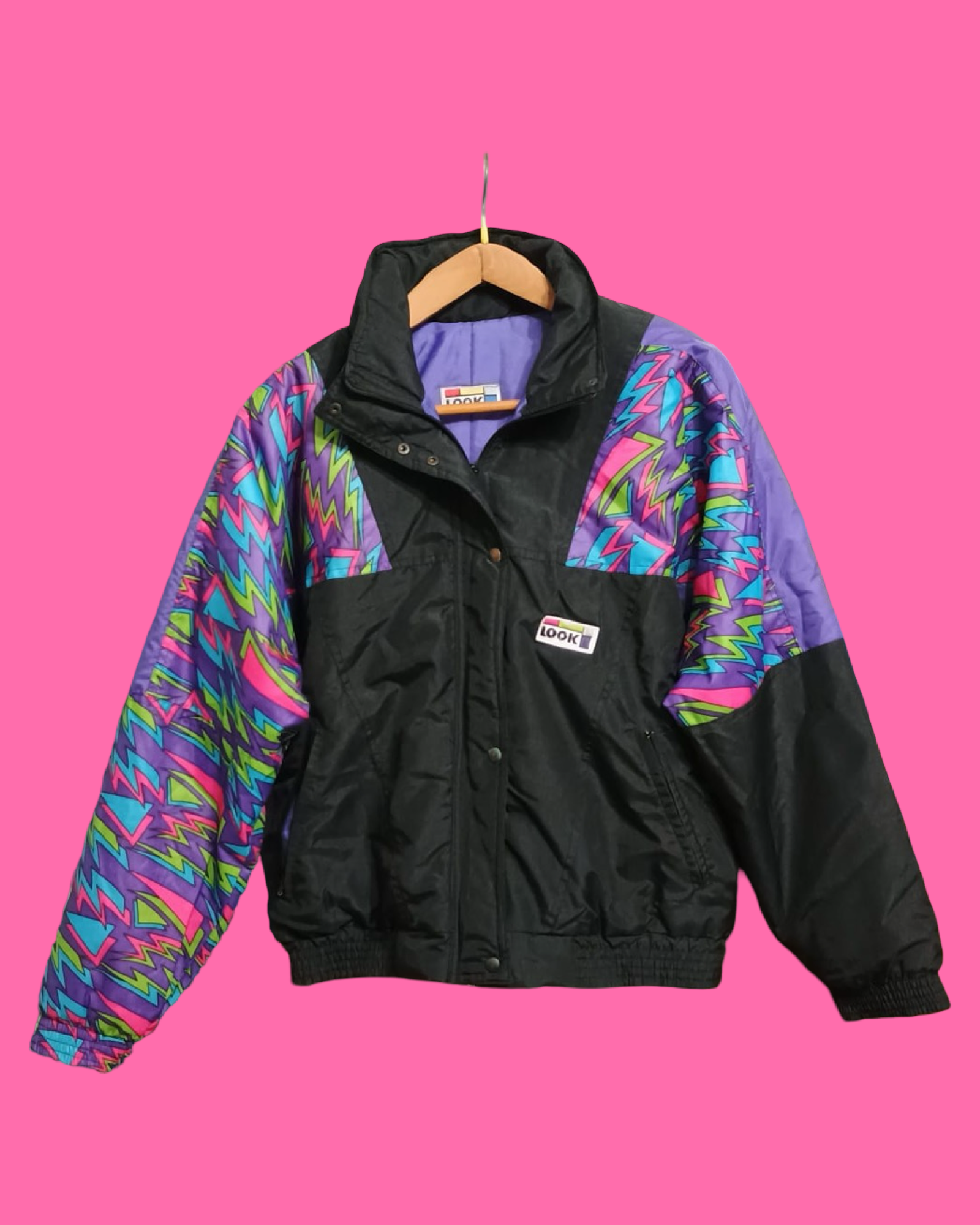 Vintage Multicolor Fantasy 90's Snow Jacket Woman Size L