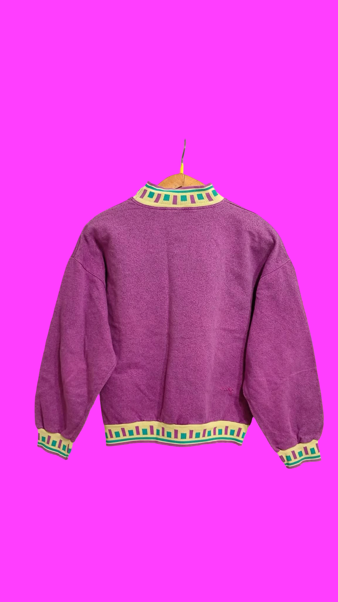 Vintage Multicolor Fantasy 90's Rare Sweatshirt Woman Size M