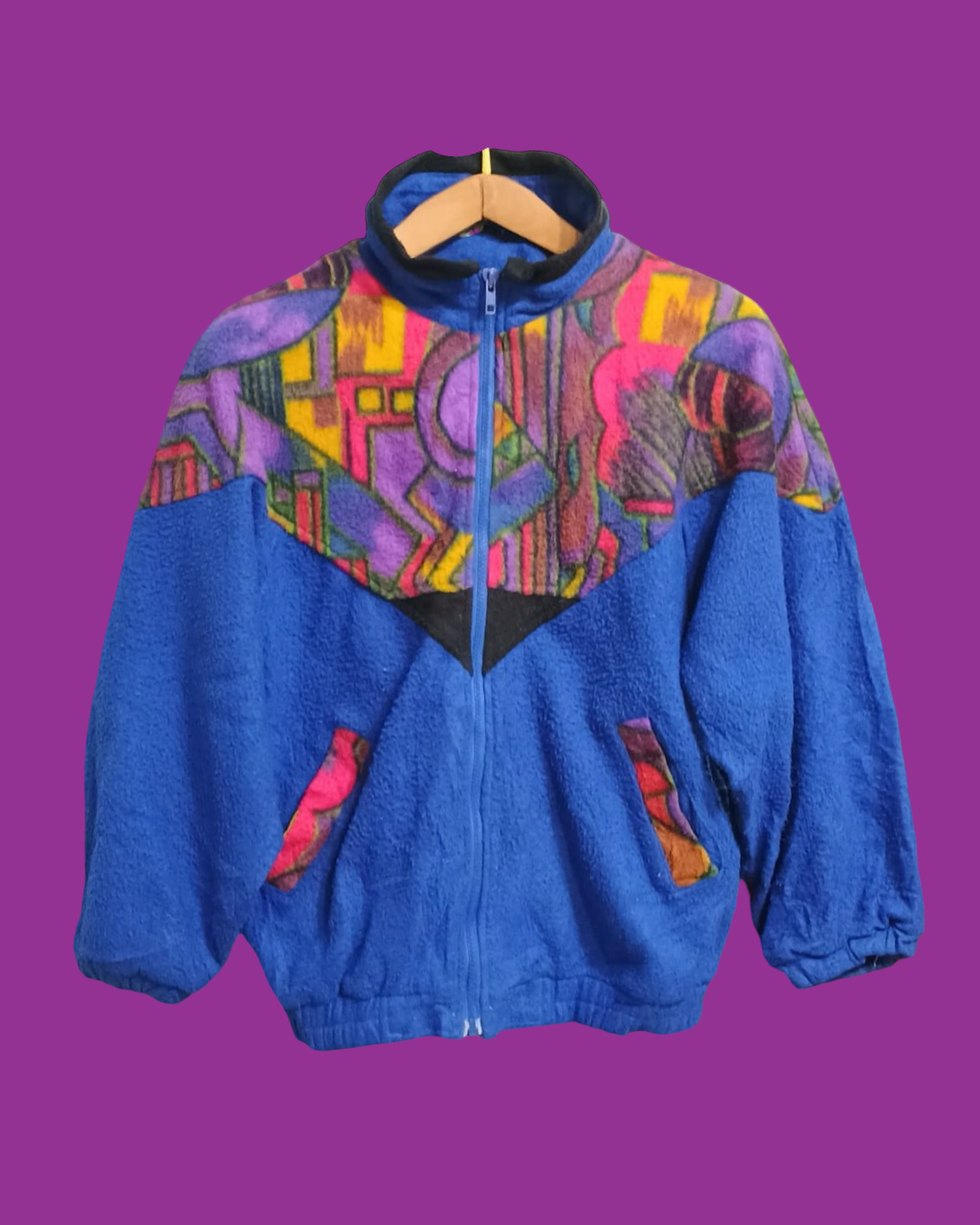 Vintage Multicolor Fantasy 90's Sweatshirt Woman Size S