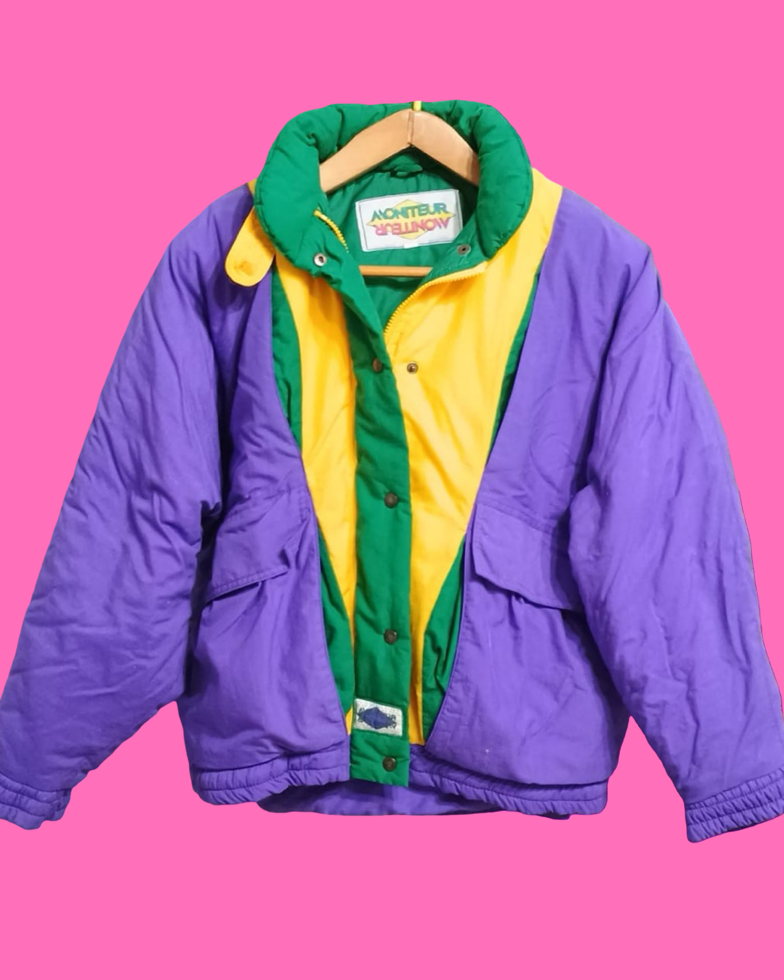 Vintage Multicolor Fantasy 90's Snow Jacket Unisex Size S