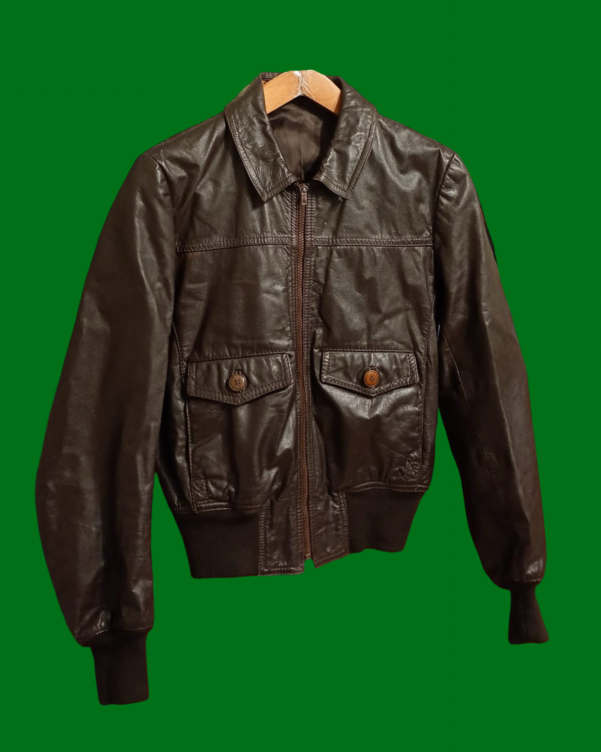 Vintage Black Fantasy 90's Spring Leather Jacket Woman Size M