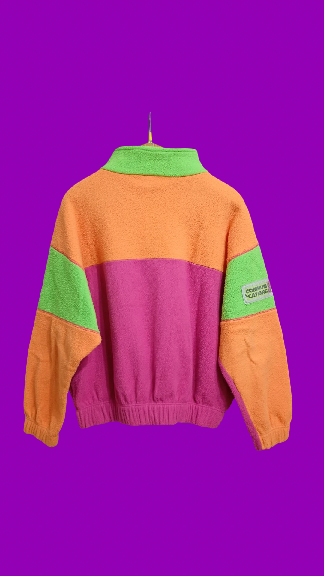 Vintage Multicolor Fantasy 90's Rare Fleece Woman Size M