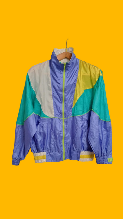 Soft Jacket Vintage Multicolor A Fantasia Anni 90 Unisex Size M