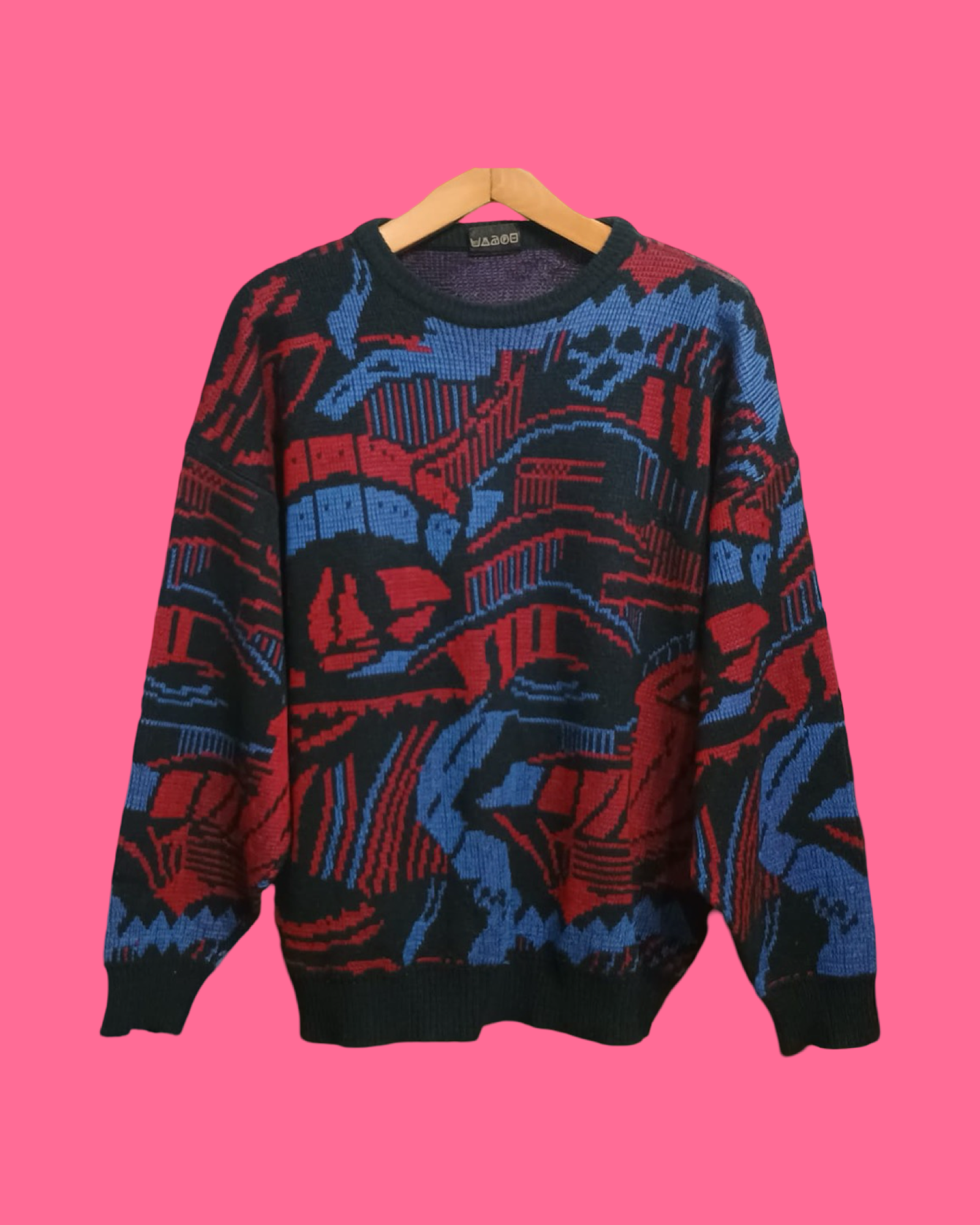 Vintage Multicolor Fantasy 90's Sweater Unisex Size XL