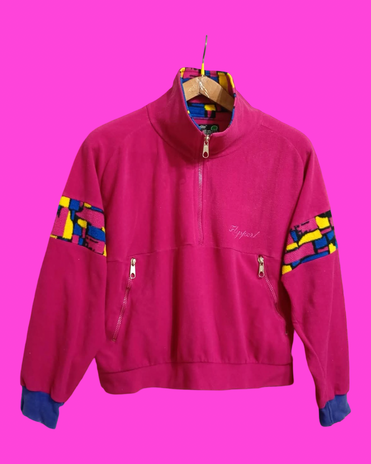 Vintage Multicolor Fantasy 90's Fleece Woman Size M