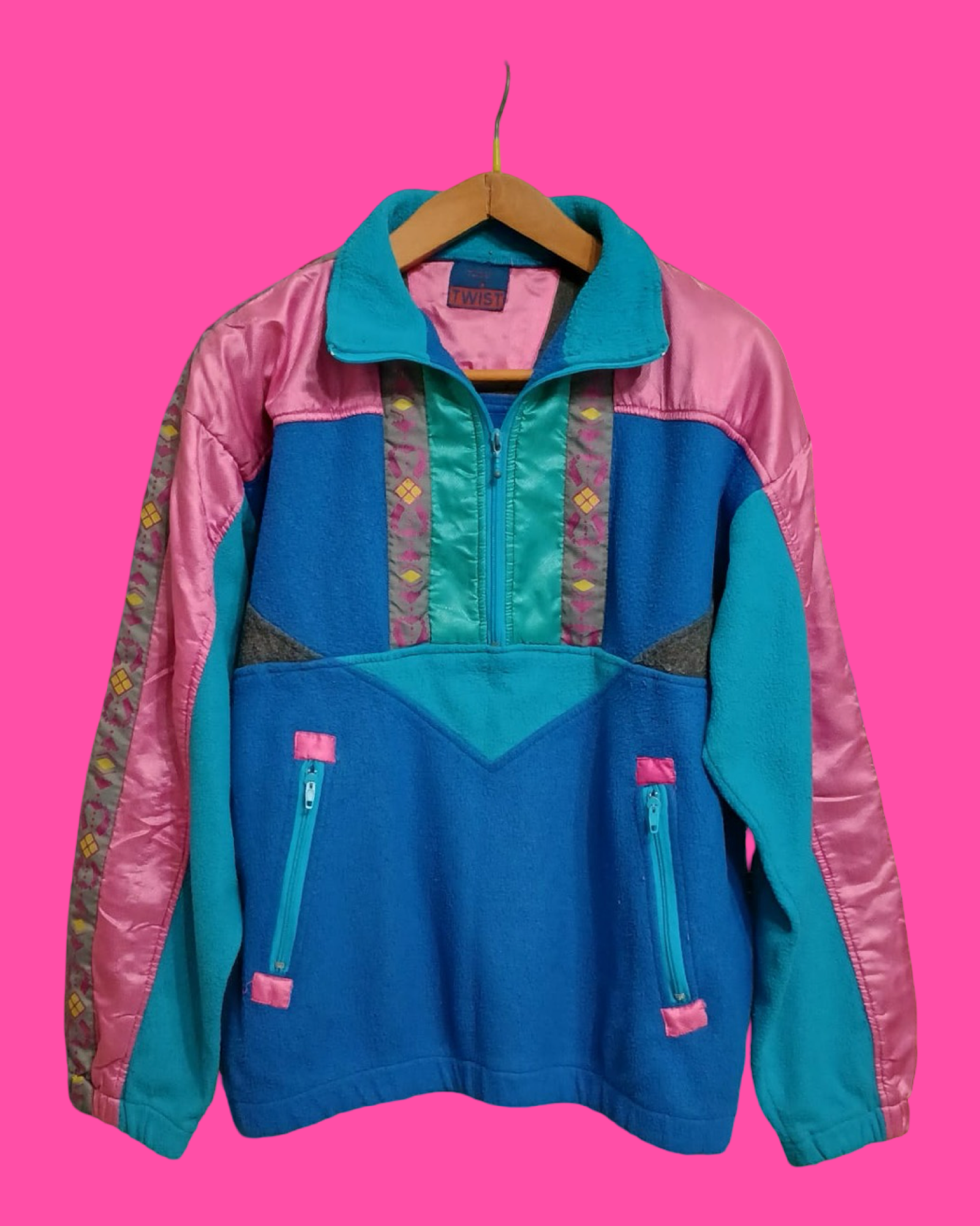 Vintage Multicolor Fantasy 90's Fleece Unisex Size L