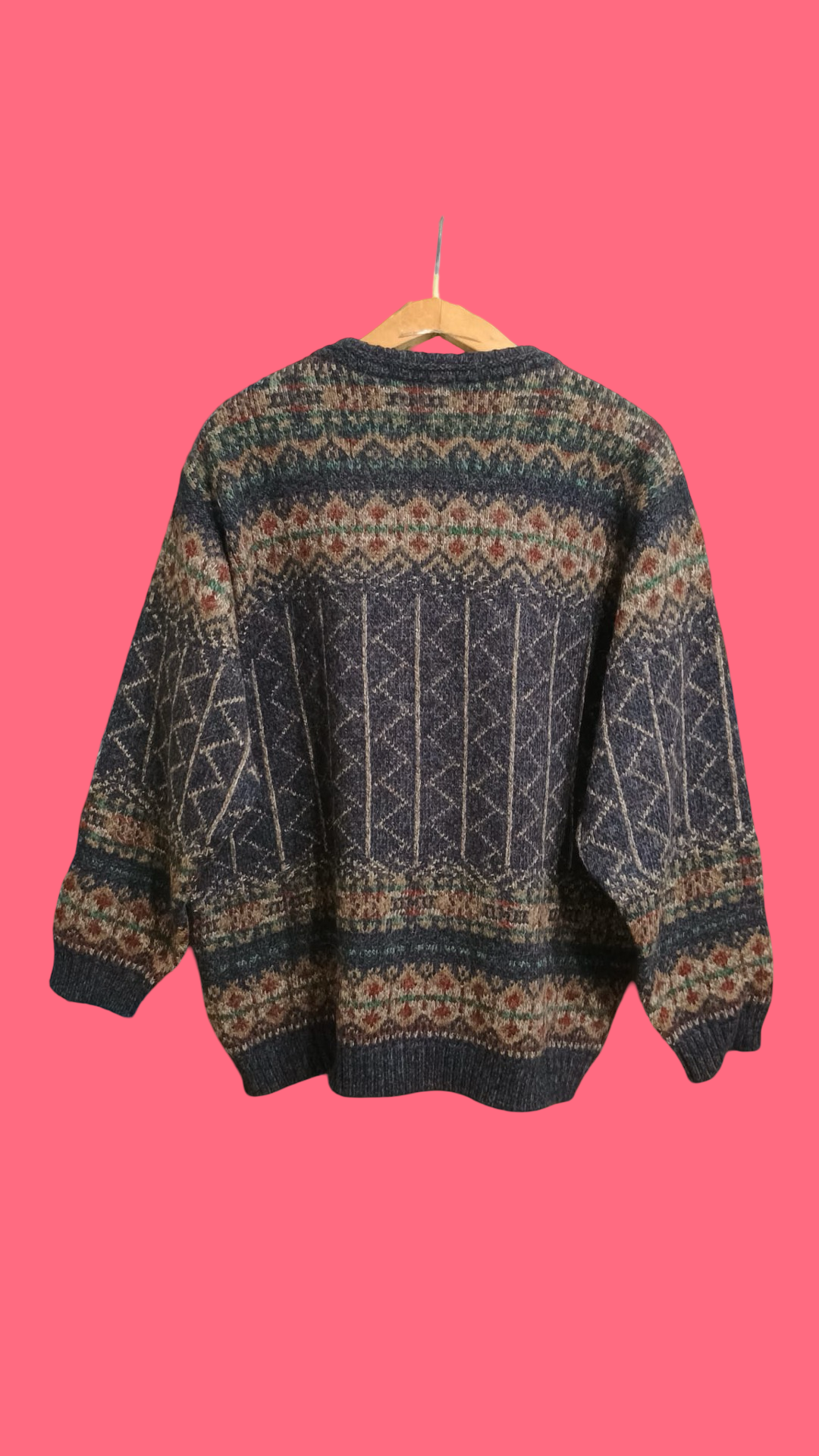 Vintage Multicolor Fantasy 90's Sweater Unisex Size L