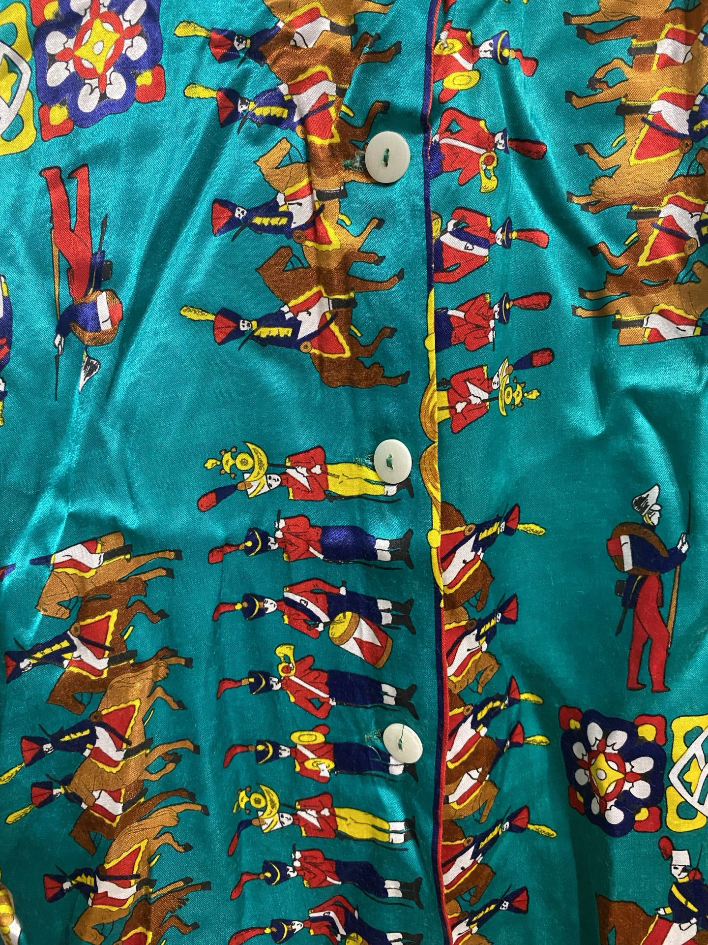 Vintage Multicolor Fantasy 90's Shirt Woman Size XL