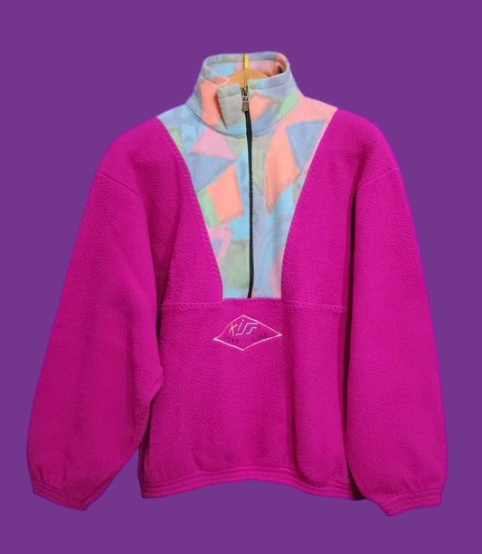 Pile Vintage Multicolor Fila A Fantasia Anni 90 Woman Size L